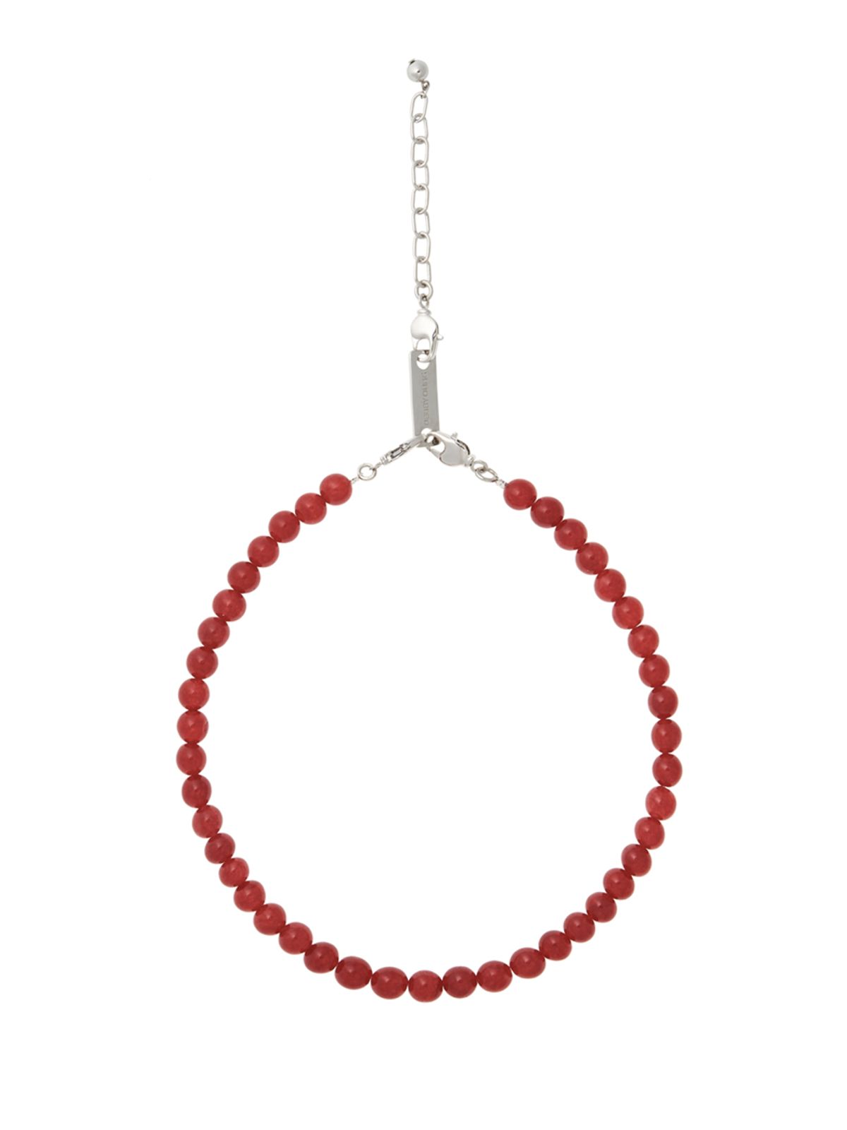 데뷔옹(DEBBYOUNG) BALL BEADS NECKLACE [RED JADE]