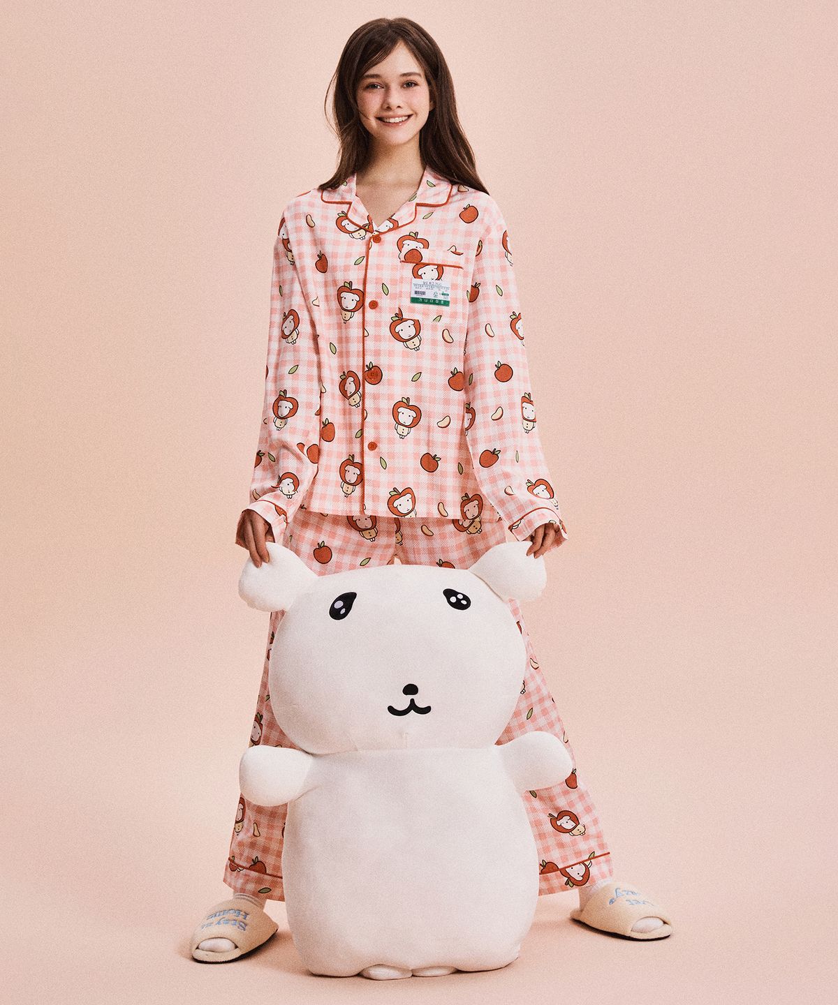 스파오(SPAO) [가나디] 당도체고 가나디 긴팔 파자마(RED)_SPPPG23U05