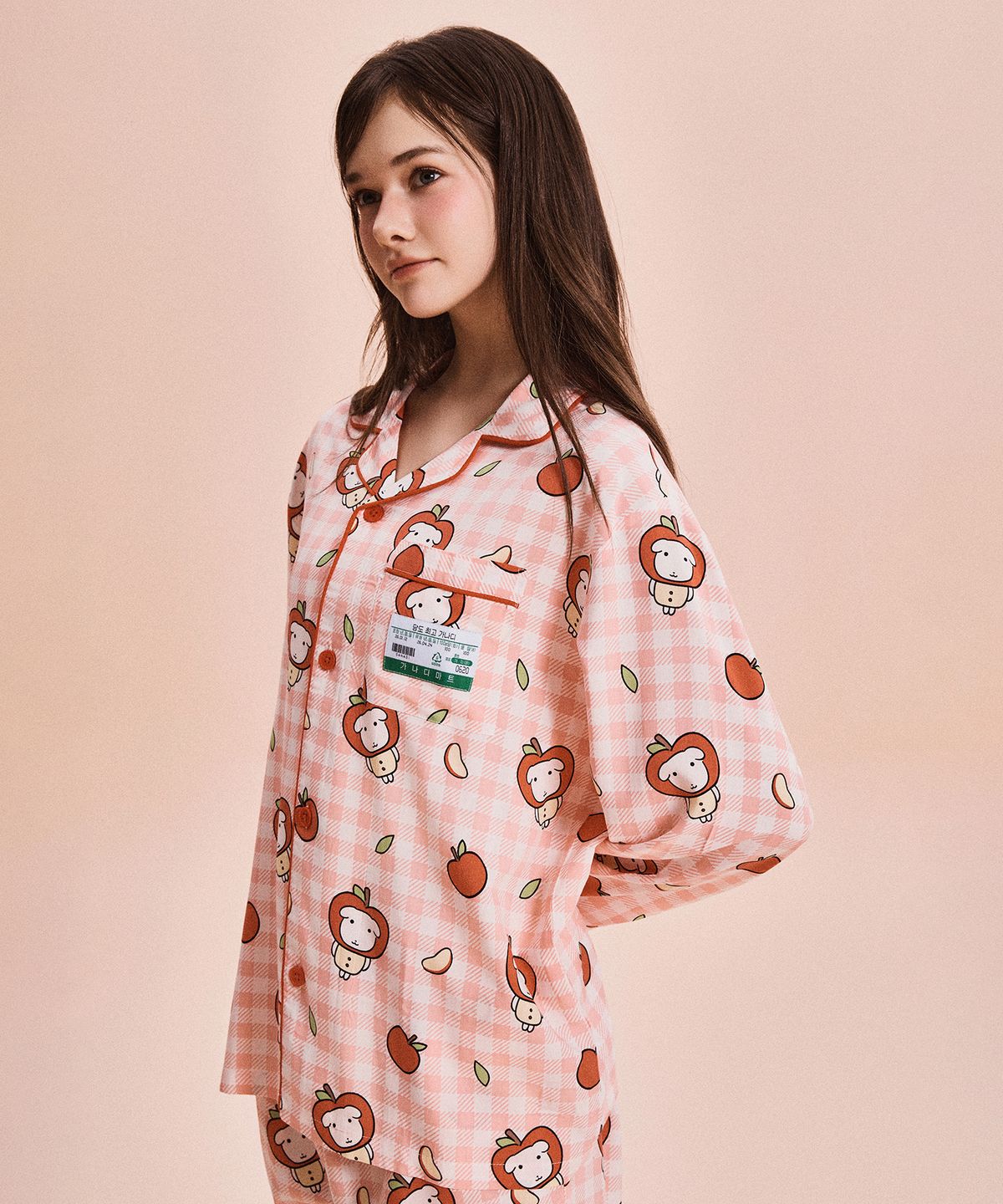 스파오(SPAO) [가나디] 당도체고 가나디 긴팔 파자마(RED)_SPPPG23U05