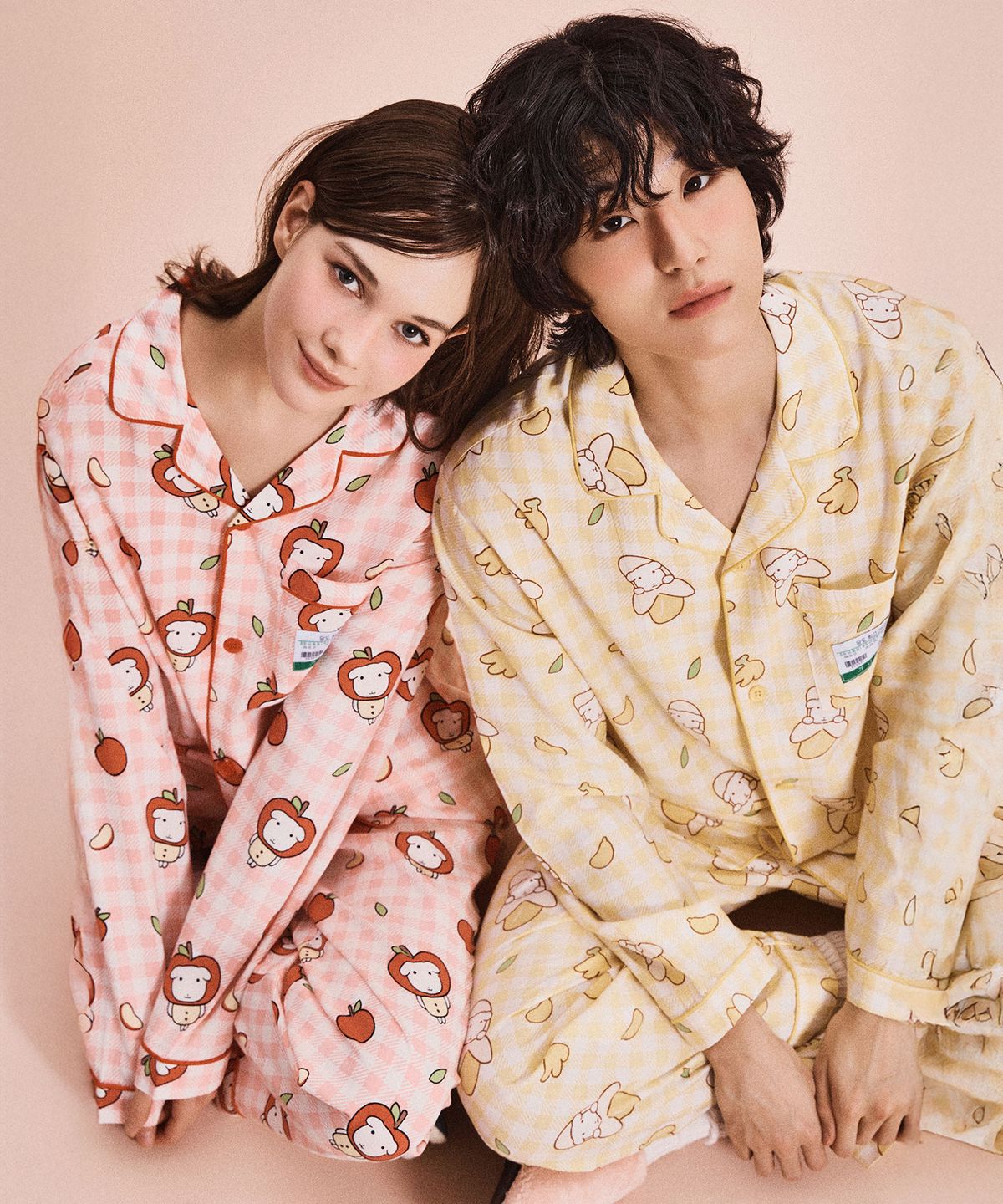 스파오(SPAO) [가나디] 당도체고 가나디 긴팔 파자마(YELLOW)_SPPPG23U05