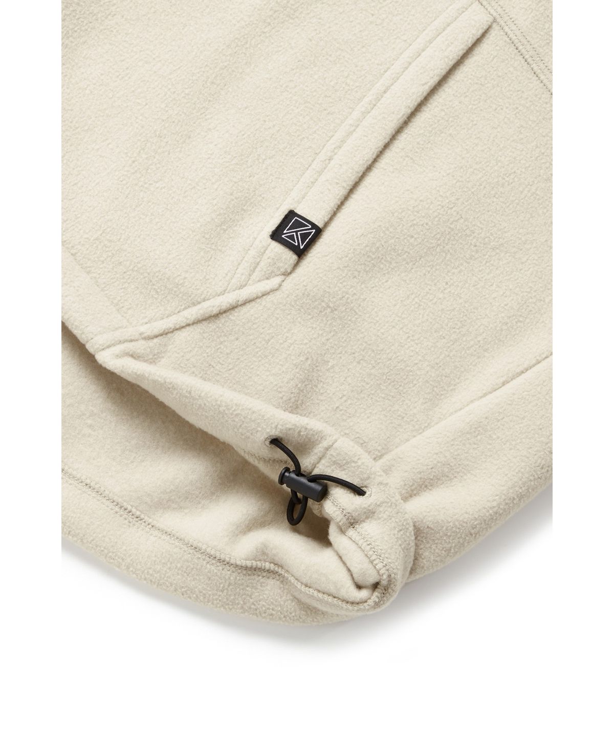 쿨트(KULTE) S-SCRIPT LOGO FLEECE HALF ZIP CREWNECK_L.BEIGE