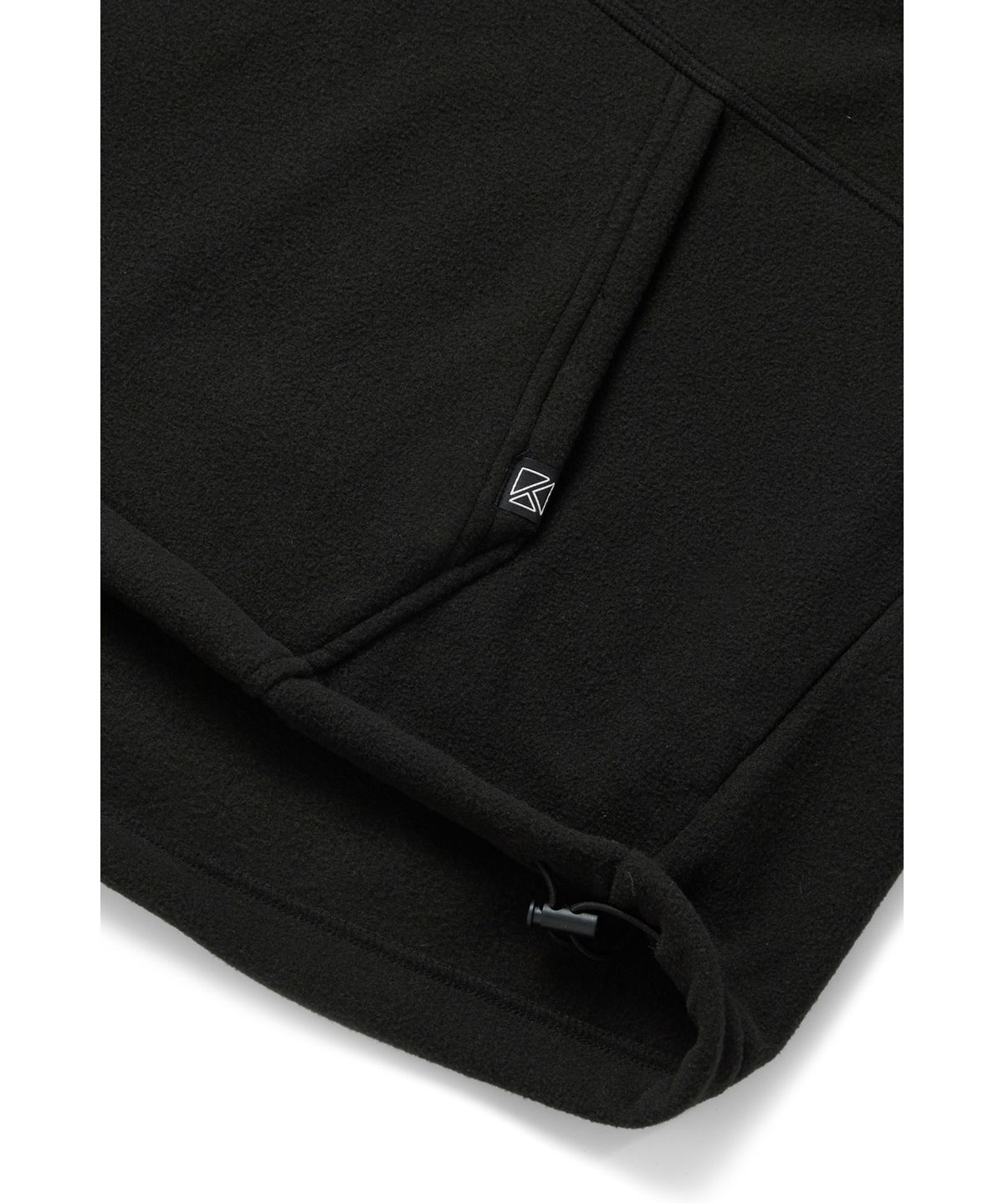 쿨트(KULTE) S-SCRIPT LOGO FLEECE HALF ZIP CREWNECK_BLACK