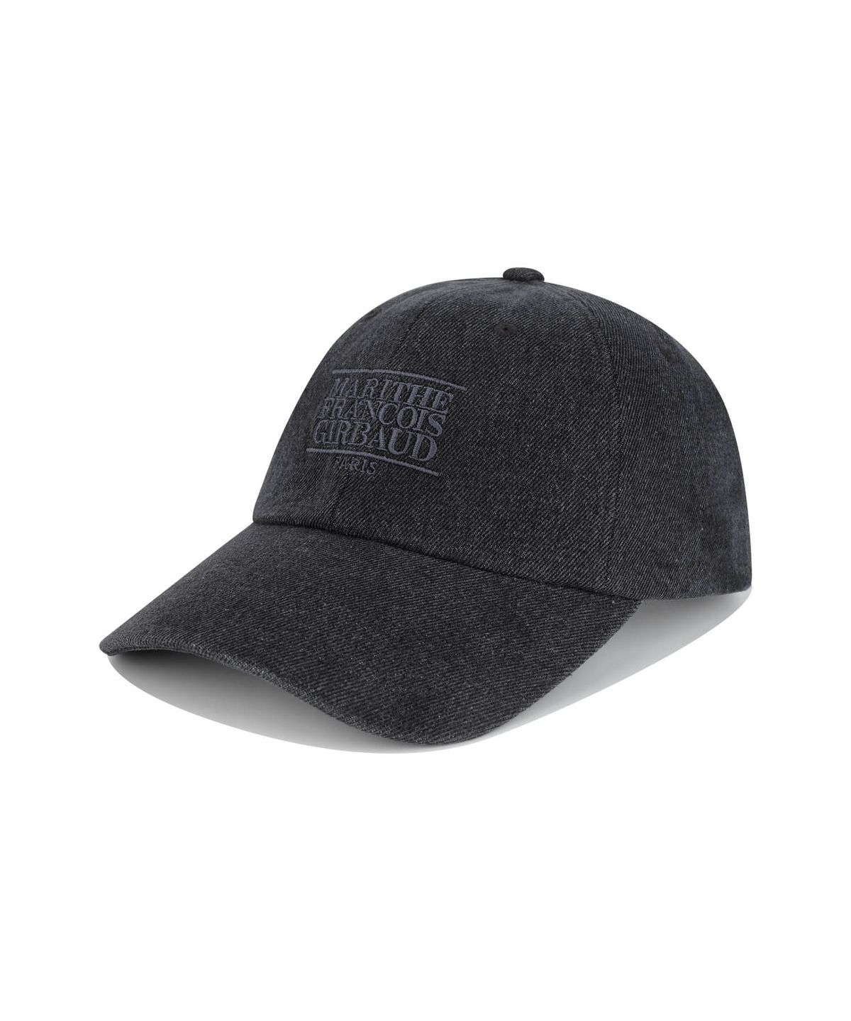 마리떼 프랑소와 저버(MARITHÉ + FRANҪOIS GIRBAUD) DENIM WASHING SMALL CLASSIC LOGO COVERED CAP washed black