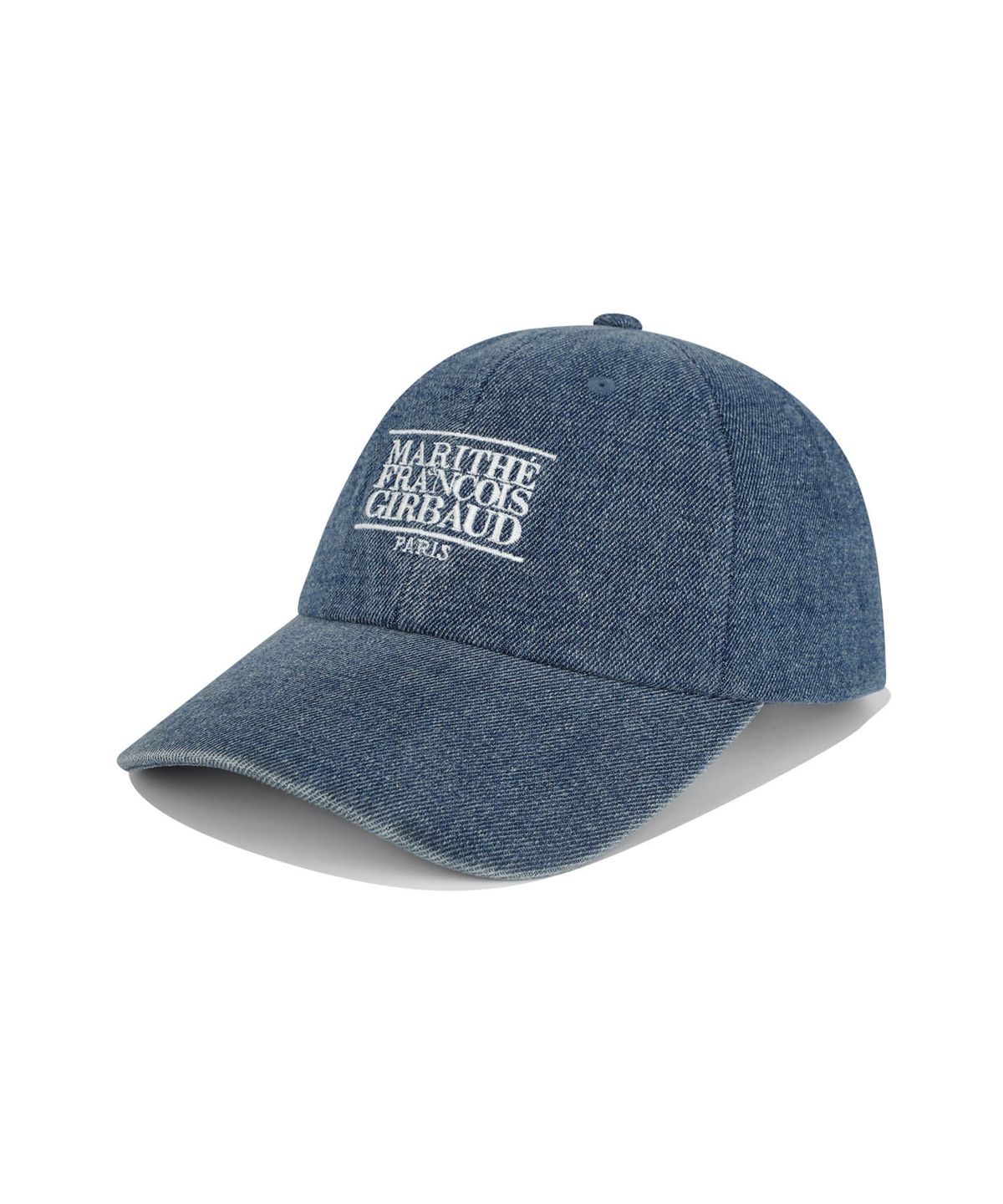 마리떼 프랑소와 저버(MARITHÉ + FRANҪOIS GIRBAUD) DENIM WASHING SMALL CLASSIC LOGO COVERED CAP blue