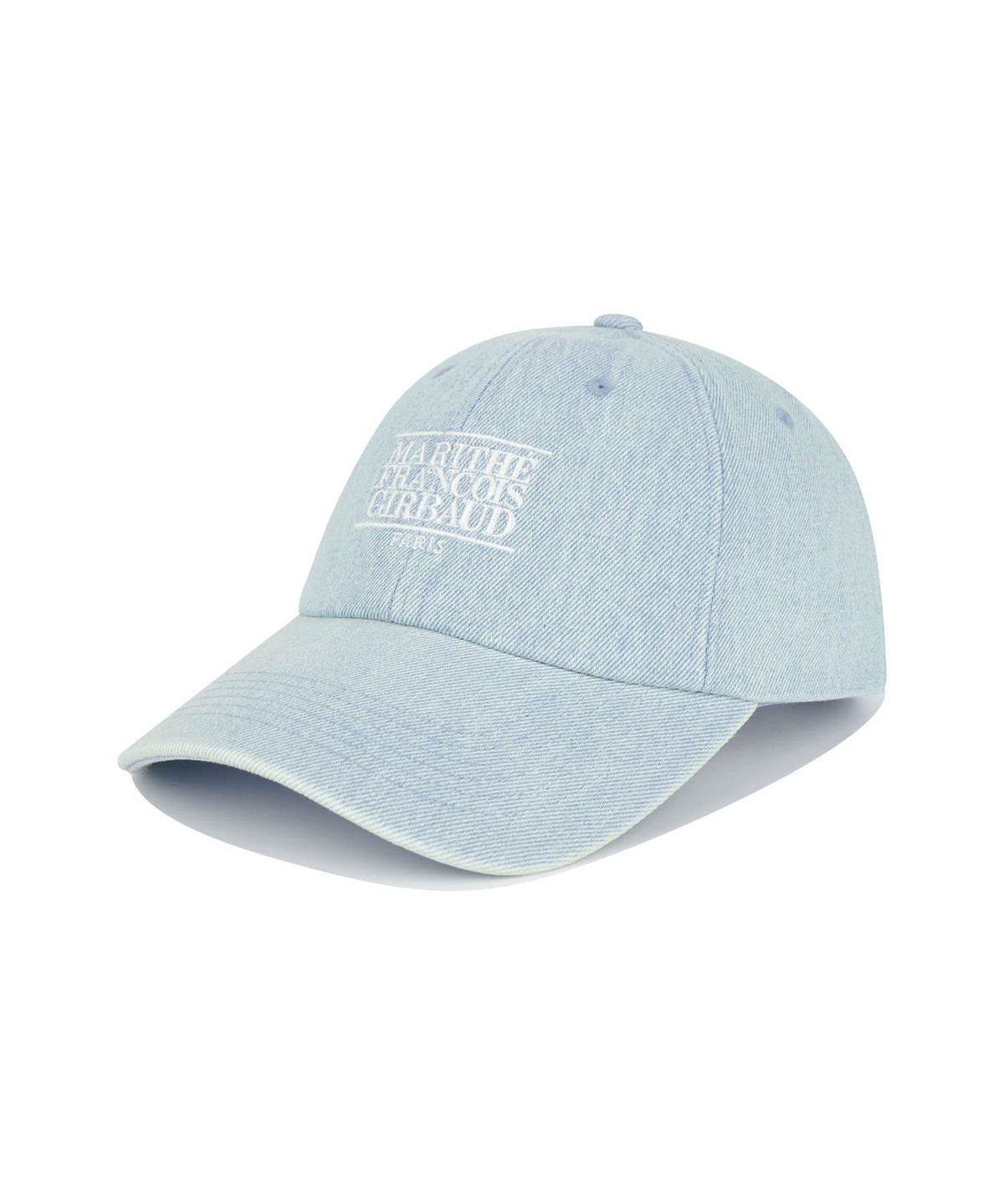 마리떼 프랑소와 저버(MARITHÉ + FRANҪOIS GIRBAUD) DENIM WASHING SMALL CLASSIC LOGO COVERED CAP light blue