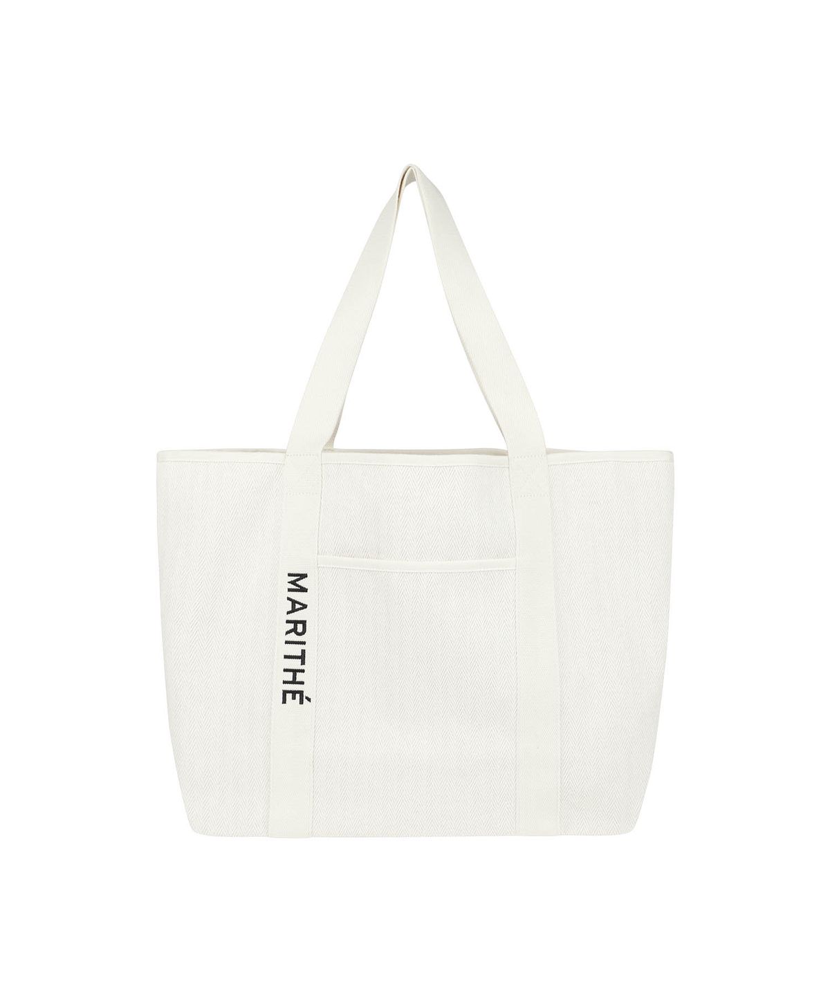 마리떼 프랑소와 저버(MARITHÉ + FRANҪOIS GIRBAUD) REGULAR LOGO BIG COTTON BAG natural