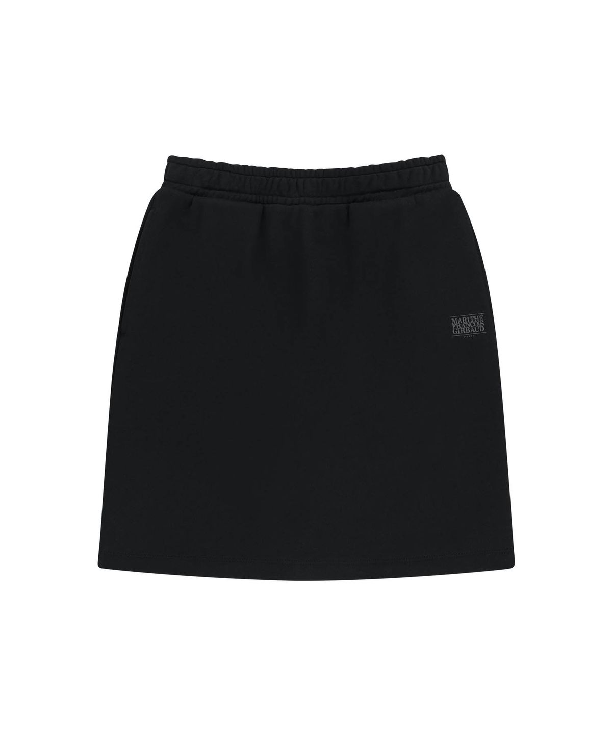 마리떼 프랑소와 저버(MARITHÉ + FRANҪOIS GIRBAUD) W VINTAGE CLASSIC LOGO SWEAT MINI SKIRT black