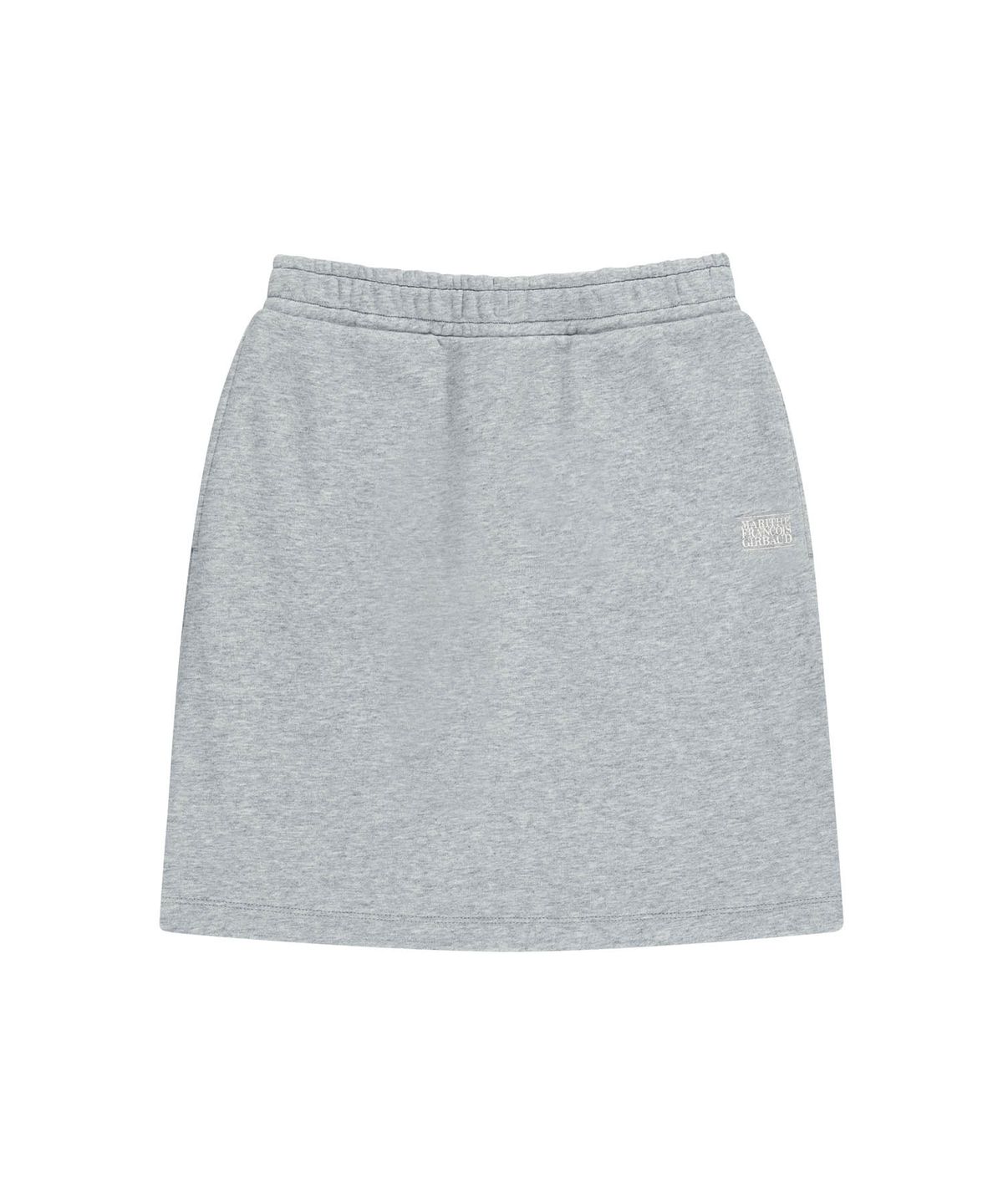 마리떼 프랑소와 저버(MARITHÉ + FRANҪOIS GIRBAUD) W VINTAGE CLASSIC LOGO SWEAT MINI SKIRT heather gray