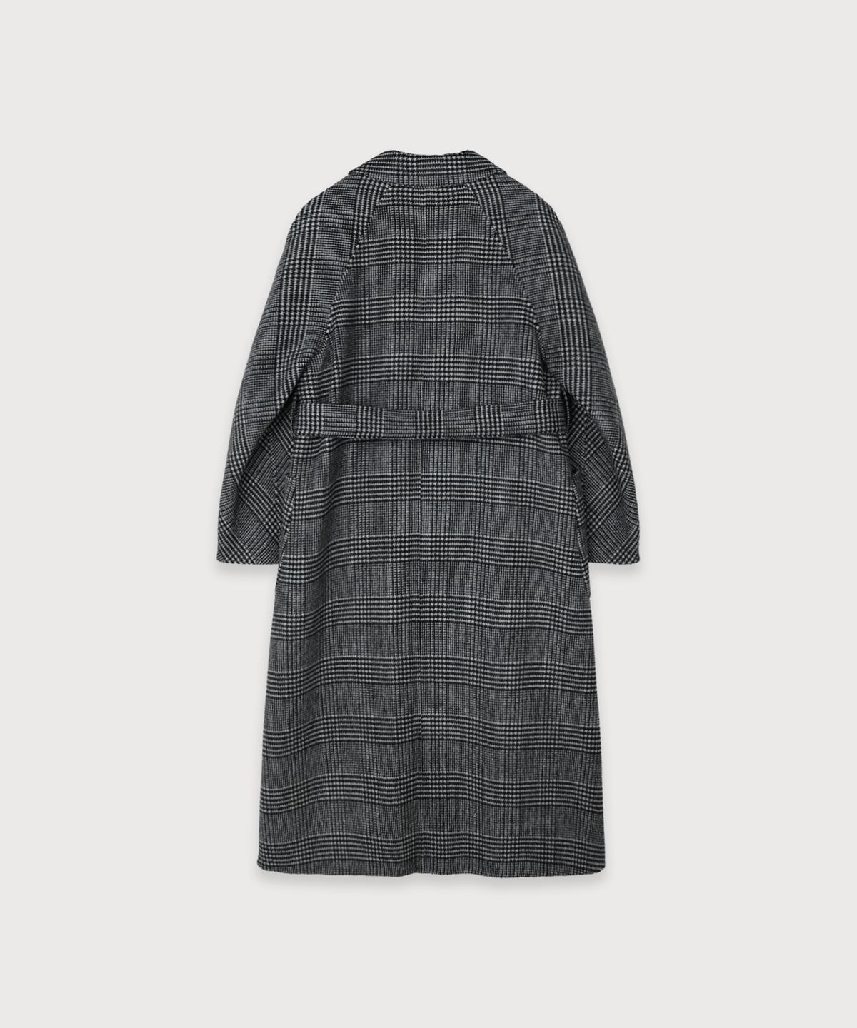 뮤제(MUSEE) MAGOT Reversible Merino Wool Handmade Coat_Black Check