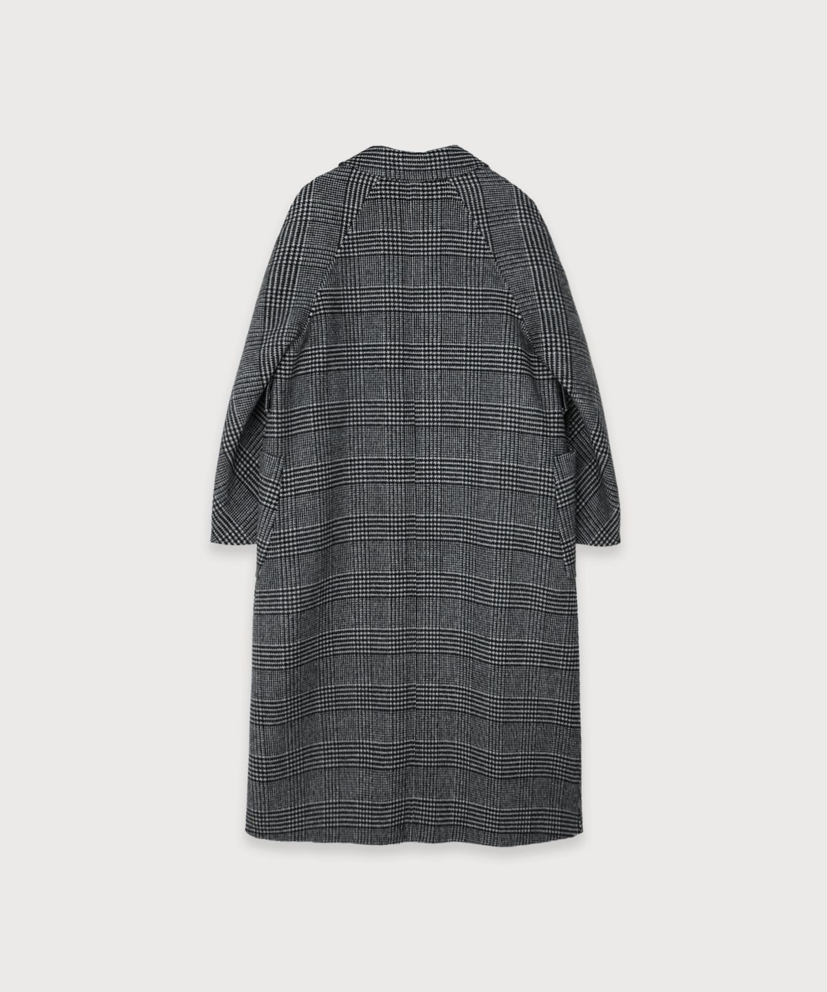 뮤제(MUSEE) MAGOT Reversible Merino Wool Handmade Coat_Black Check