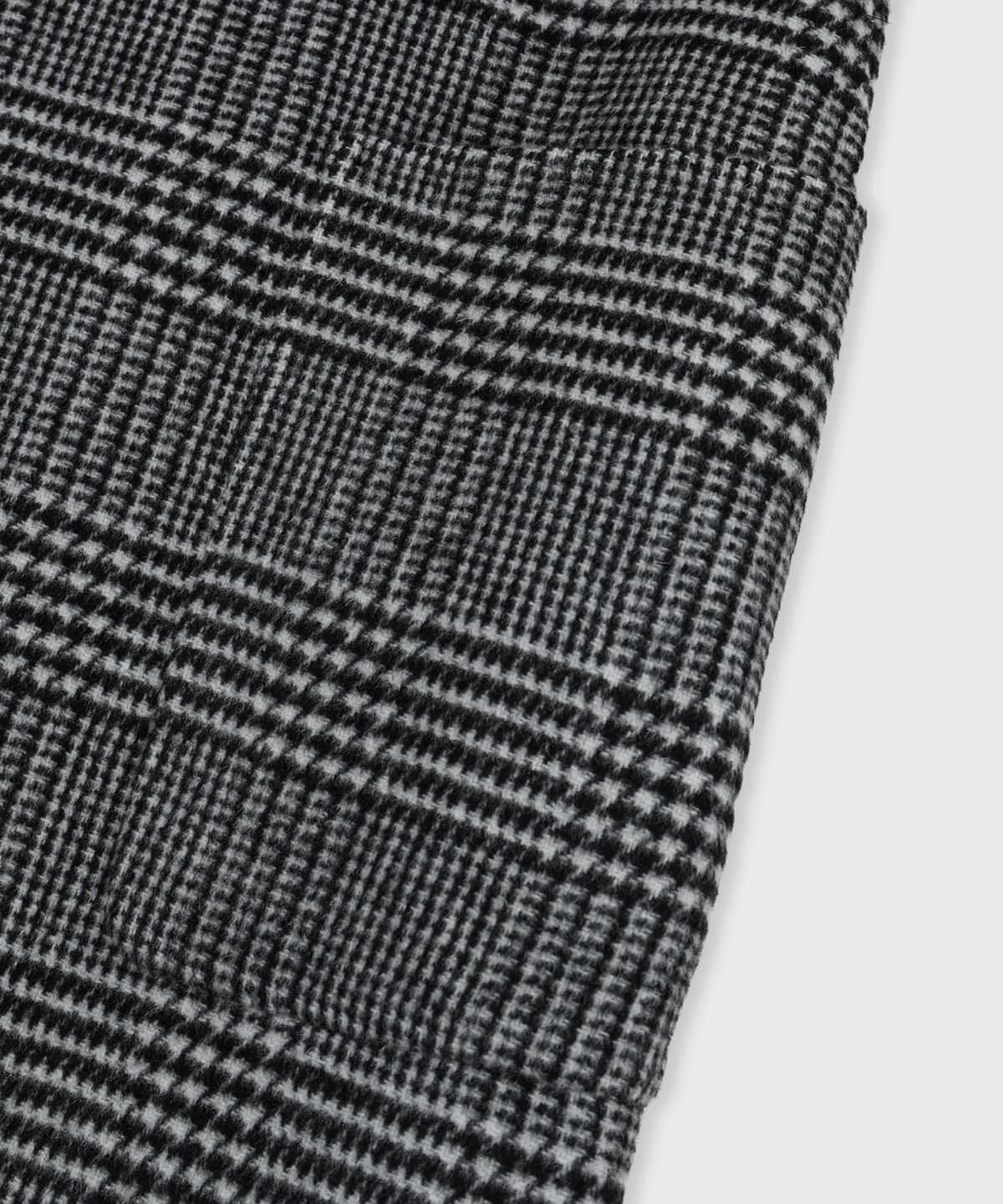 뮤제(MUSEE) MAGOT Reversible Merino Wool Handmade Coat_Black Check