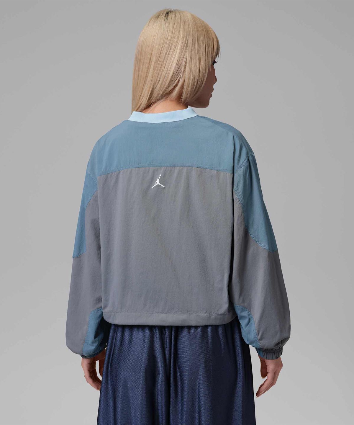 나이키(NIKE) 조던 브루클린 우븐 긴소매 그래픽 풀오버 W - 사이킥 블루:화이트 / IF1078-422