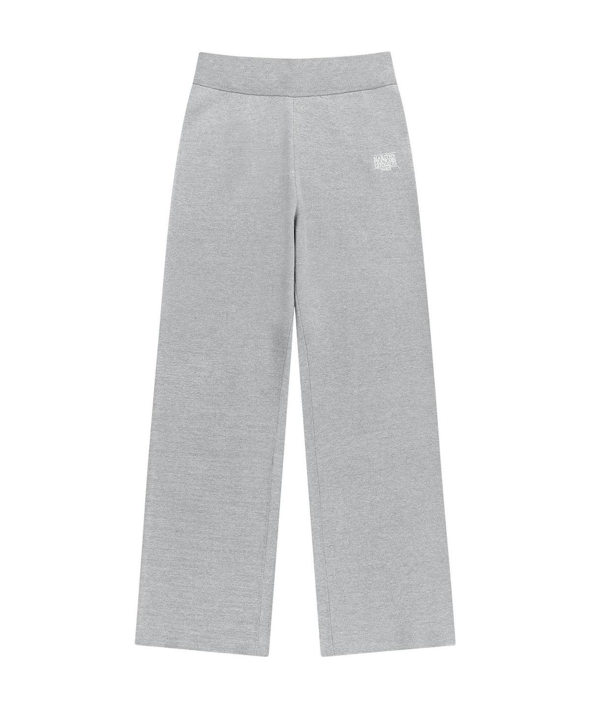 마리떼 프랑소와 저버(MARITHÉ + FRANҪOIS GIRBAUD) W CLASSIC LOGO KNIT PANTS heather gray