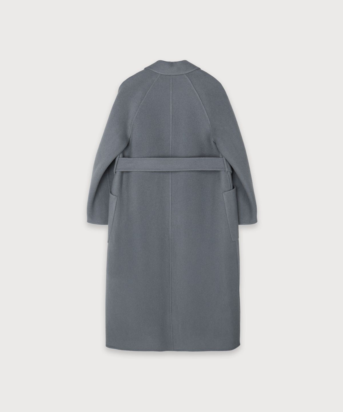 뮤제(MUSEE) MAGOT Reversible Merino Wool Handmade Coat_Chacoal
