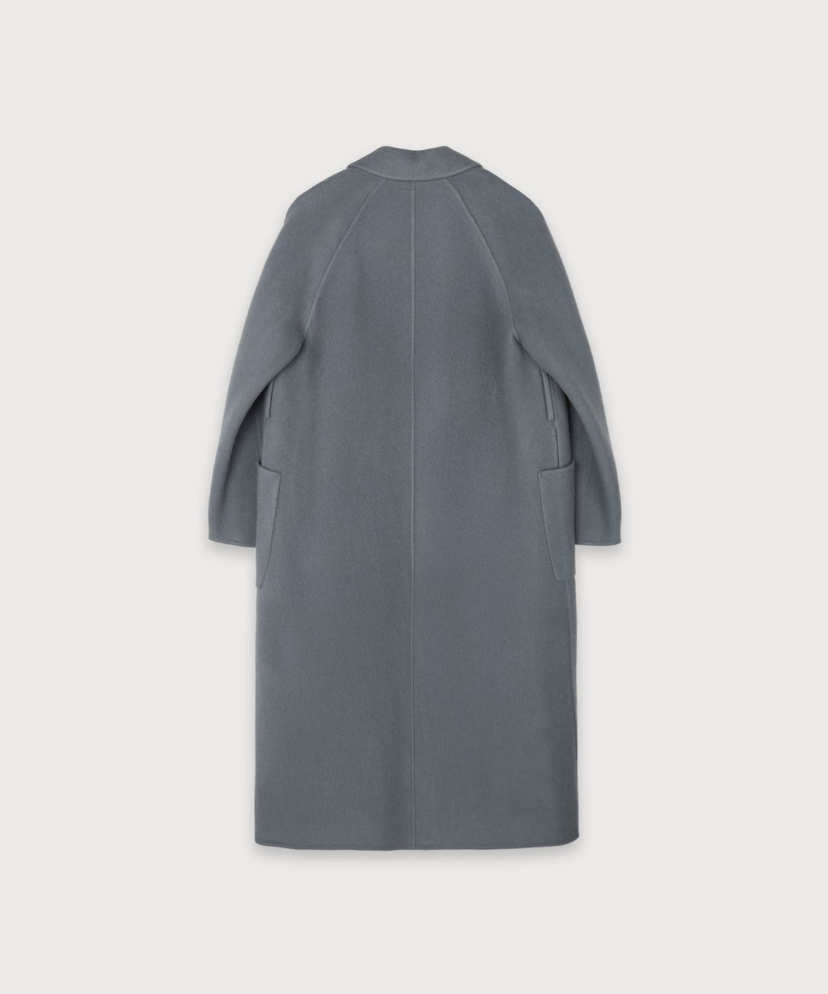 뮤제(MUSEE) MAGOT Reversible Merino Wool Handmade Coat_Chacoal