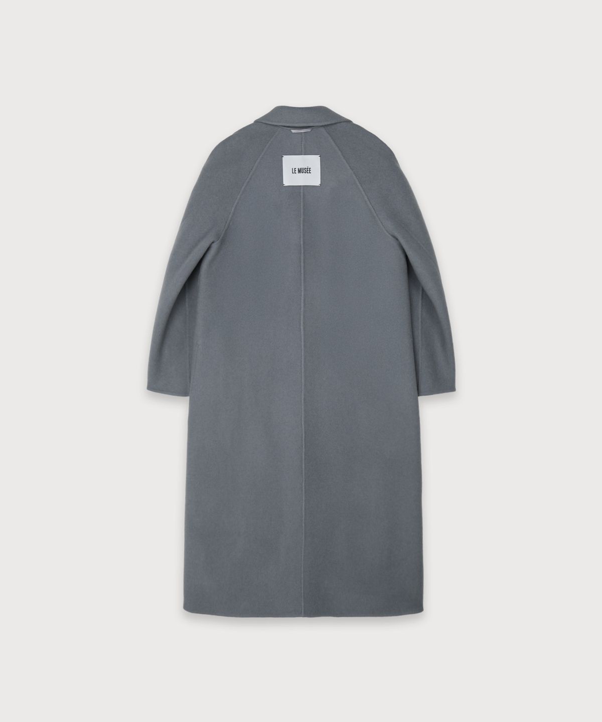 뮤제(MUSEE) MAGOT Reversible Merino Wool Handmade Coat_Chacoal