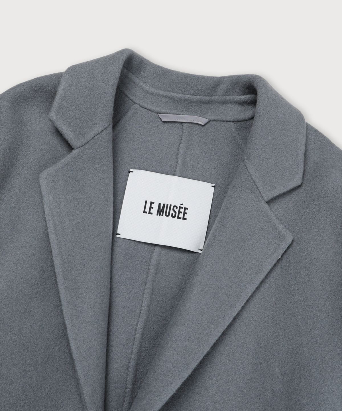 뮤제(MUSEE) MAGOT Reversible Merino Wool Handmade Coat_Chacoal
