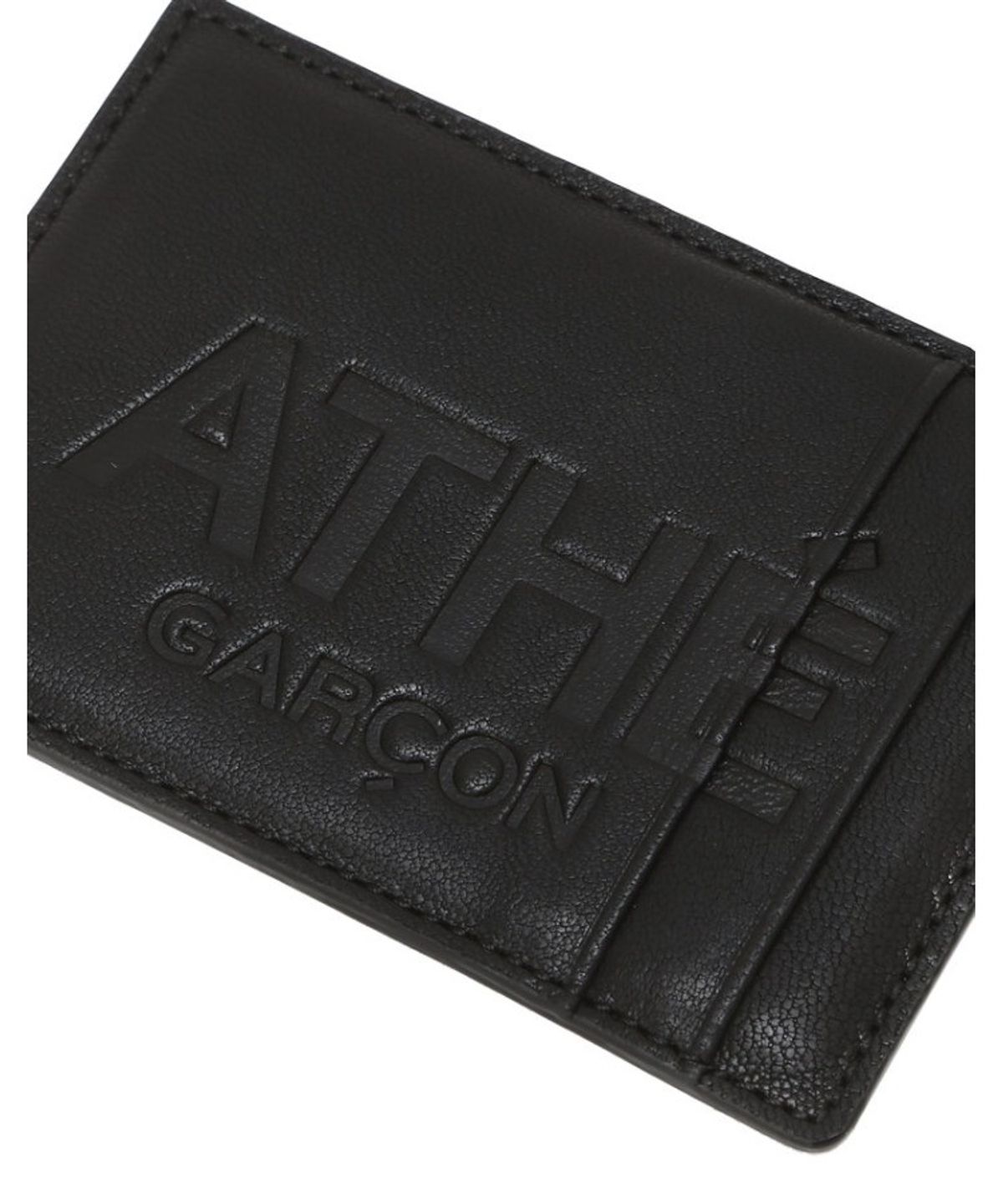 아떼 바네사브루노(ATHE VANESSABRUNO) [ATHE GARCON] 블랙 레더 스마트 카드홀더 카드지갑 AAHO5F600BK