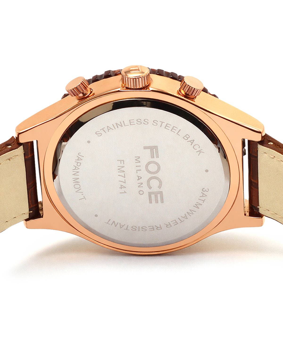 포체(FOCE) 44mm 카모플라주 남성 가죽시계 FM7741L-GD
