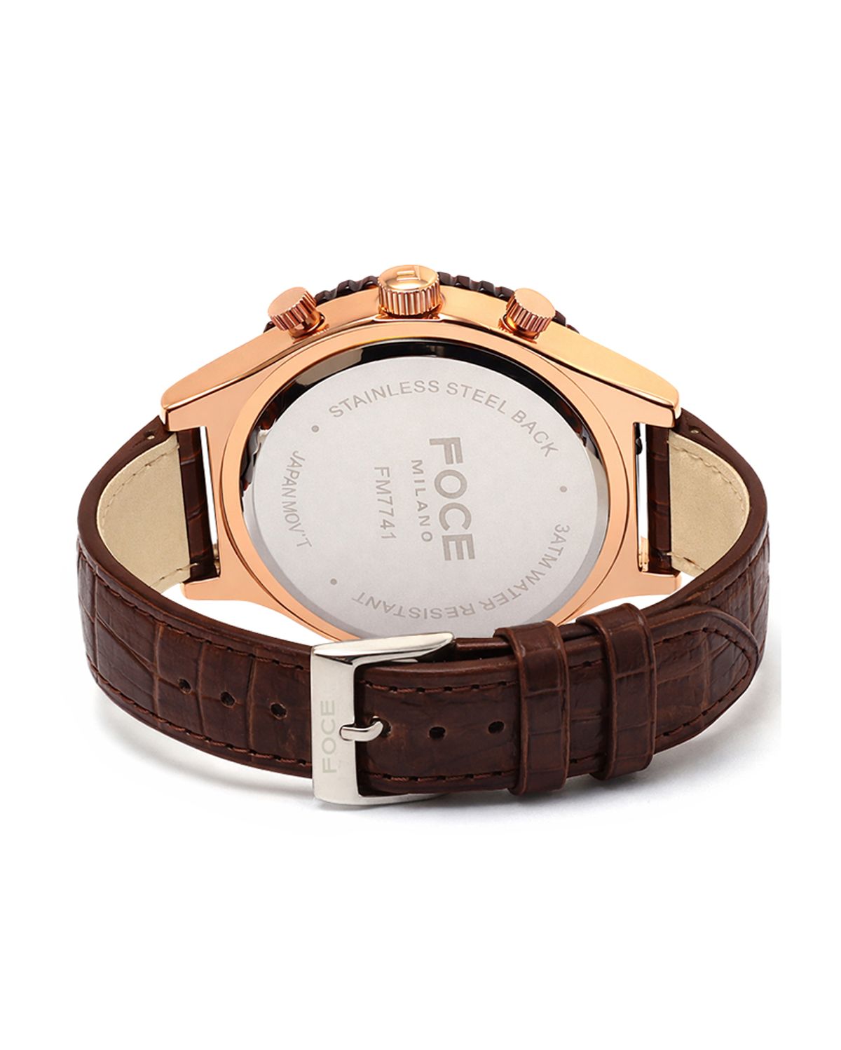 포체(FOCE) 44mm 카모플라주 남성 가죽시계 FM7741L-GD