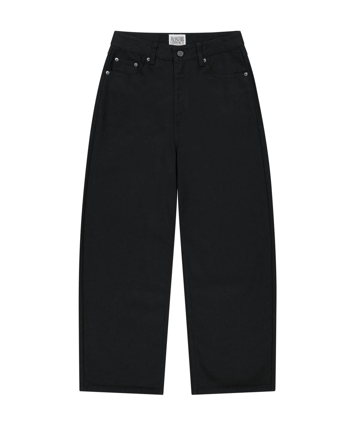 마리떼 프랑소와 저버(MARITHÉ + FRANҪOIS GIRBAUD) W CURVED DENIM PANTS black
