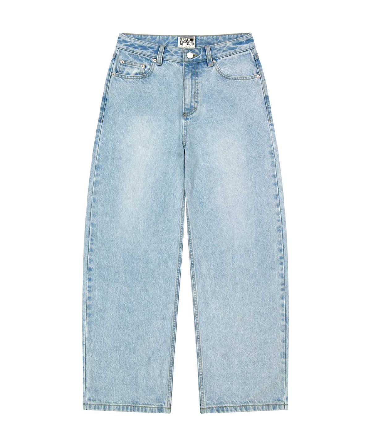 마리떼 프랑소와 저버(MARITHÉ + FRANҪOIS GIRBAUD) W CURVED DENIM PANTS light blue