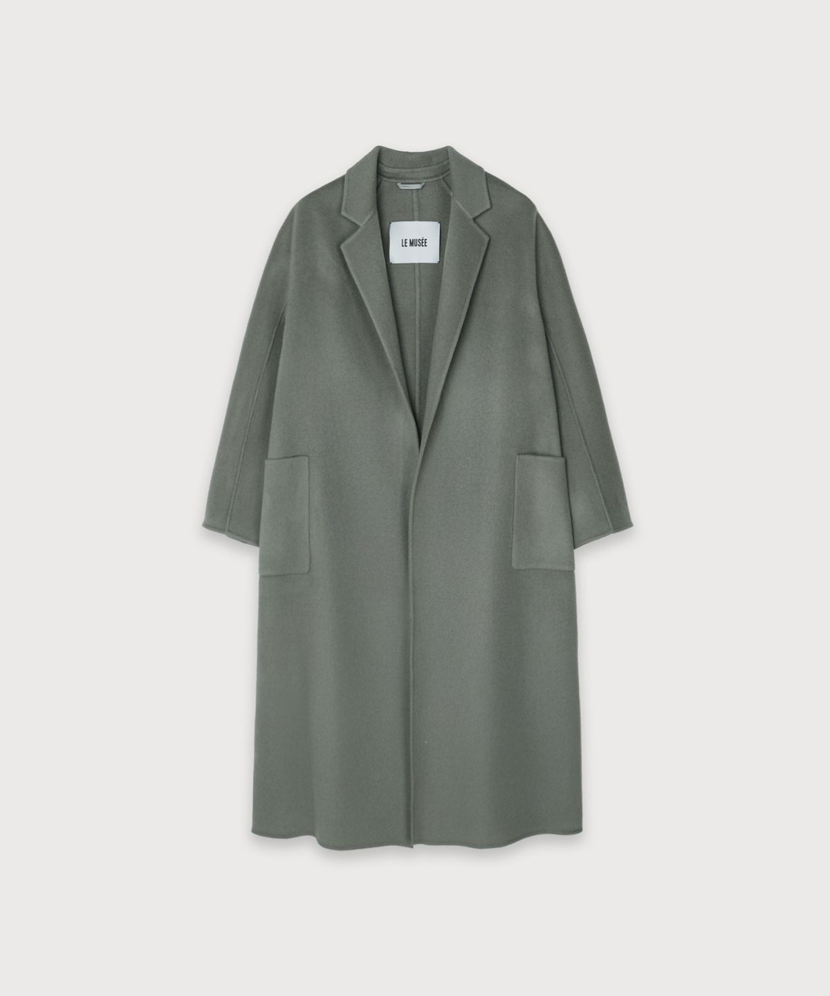 뮤제(MUSEE) MAGOT Reversible Merino Wool Handmade Coat_Khaki