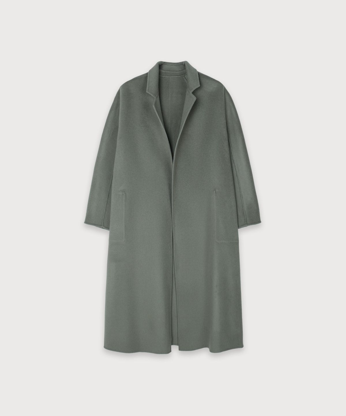 뮤제(MUSEE) MAGOT Reversible Merino Wool Handmade Coat_Khaki