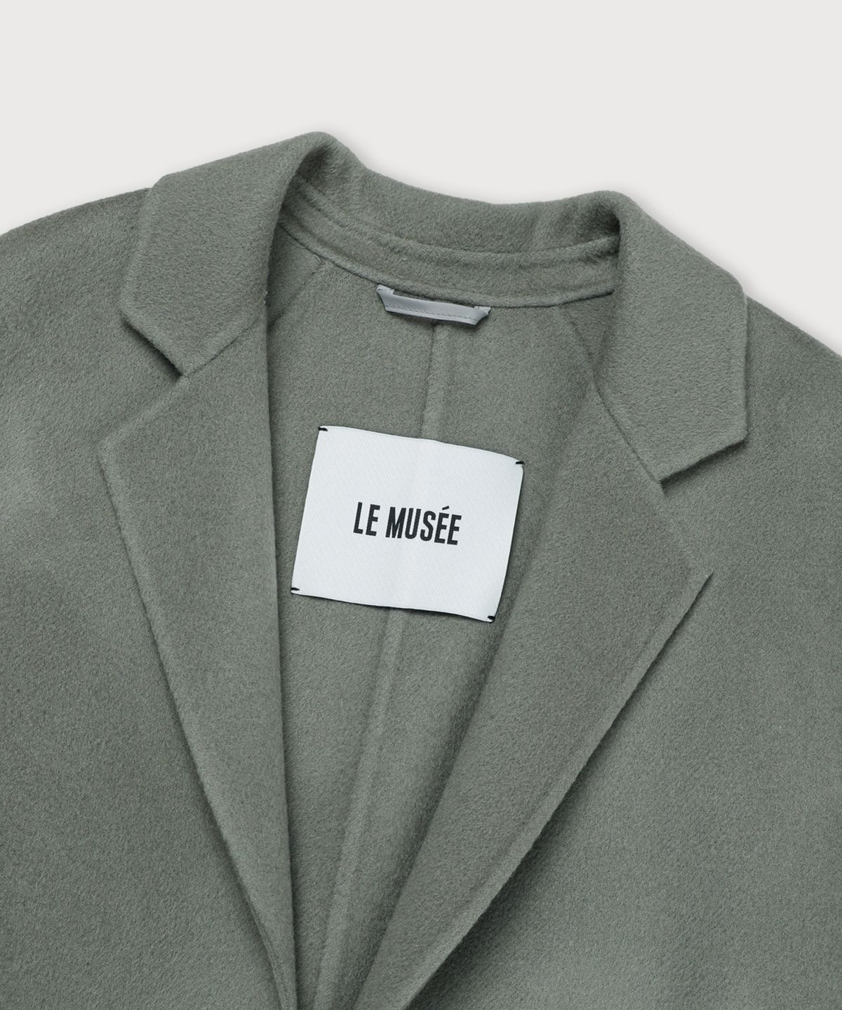 뮤제(MUSEE) MAGOT Reversible Merino Wool Handmade Coat_Khaki