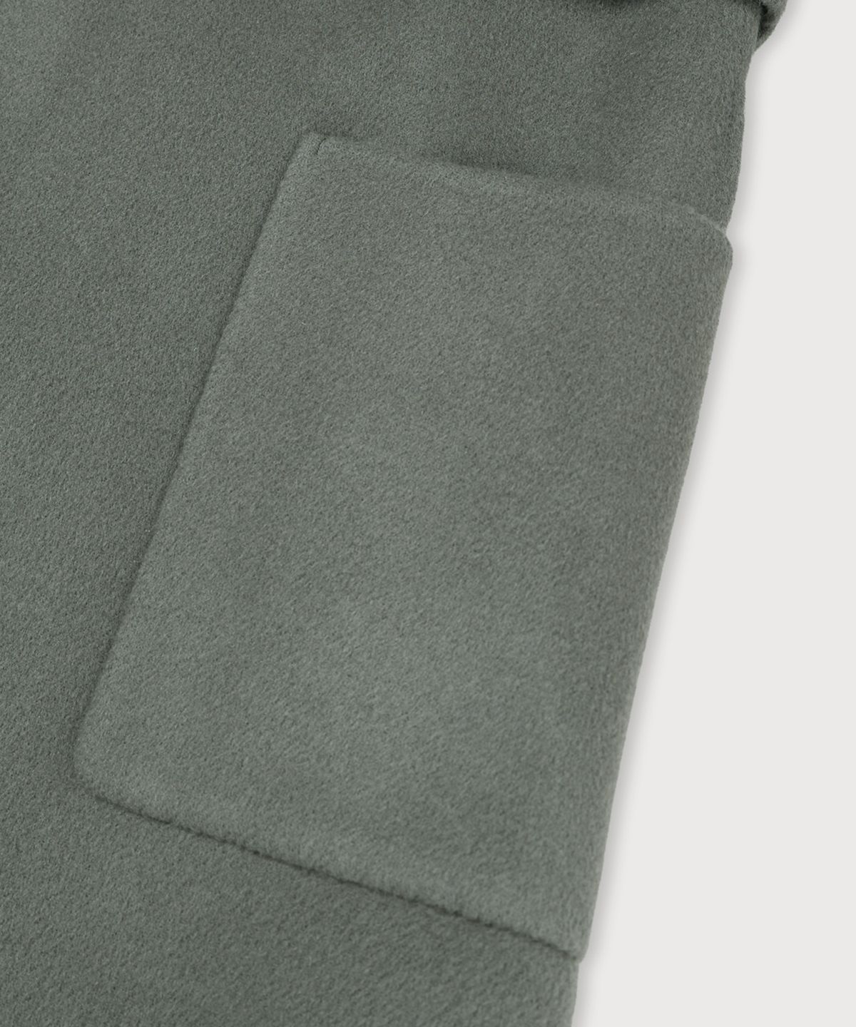 뮤제(MUSEE) MAGOT Reversible Merino Wool Handmade Coat_Khaki
