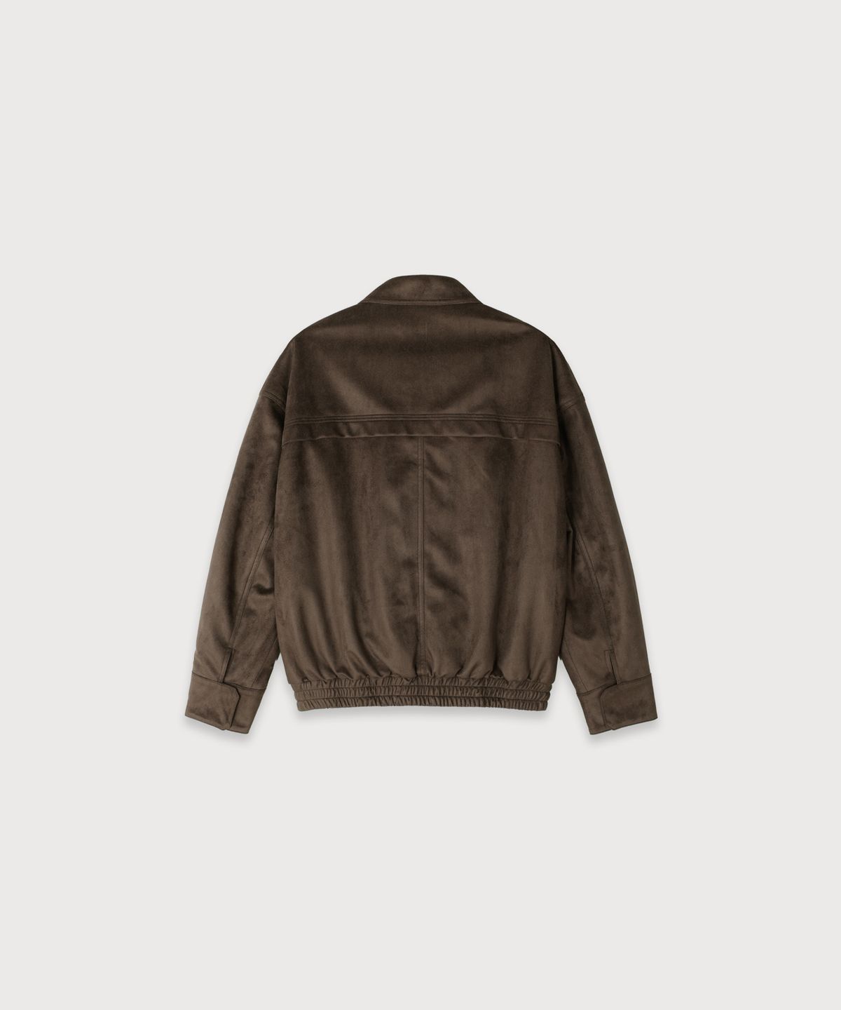 뮤제(MUSEE) FINALE Suede Bomber Jacket_Brown