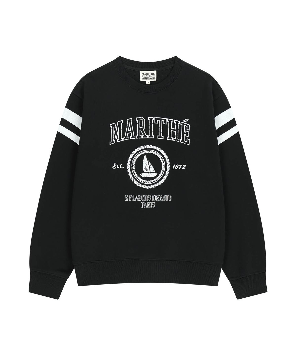 마리떼 프랑소와 저버(MARITHÉ + FRANҪOIS GIRBAUD) MARINE GRAPHIC SWEATSHIRT black