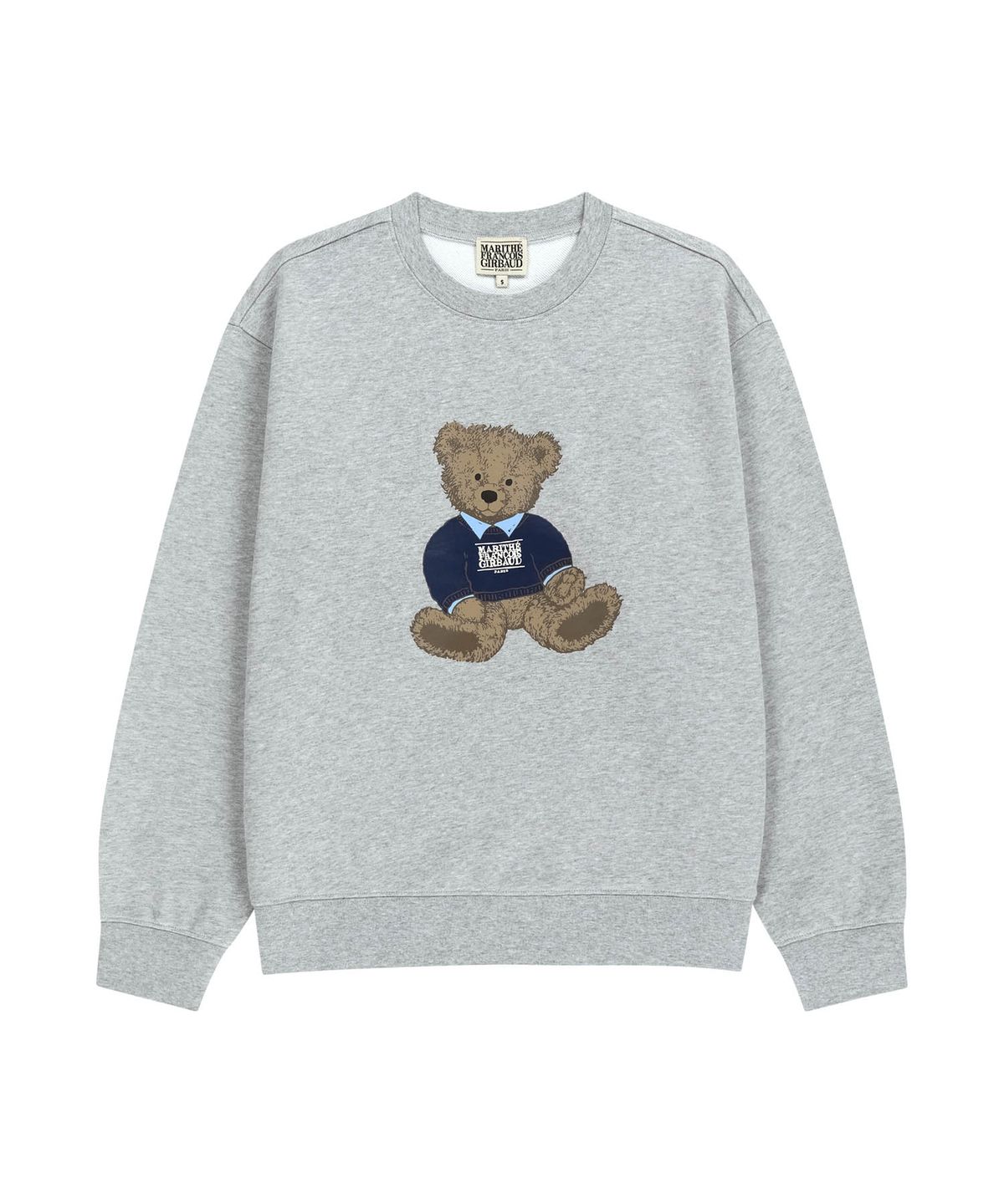 마리떼 프랑소와 저버(MARITHÉ + FRANҪOIS GIRBAUD) DOODLE BEAR SWEATSHIRT heather gray