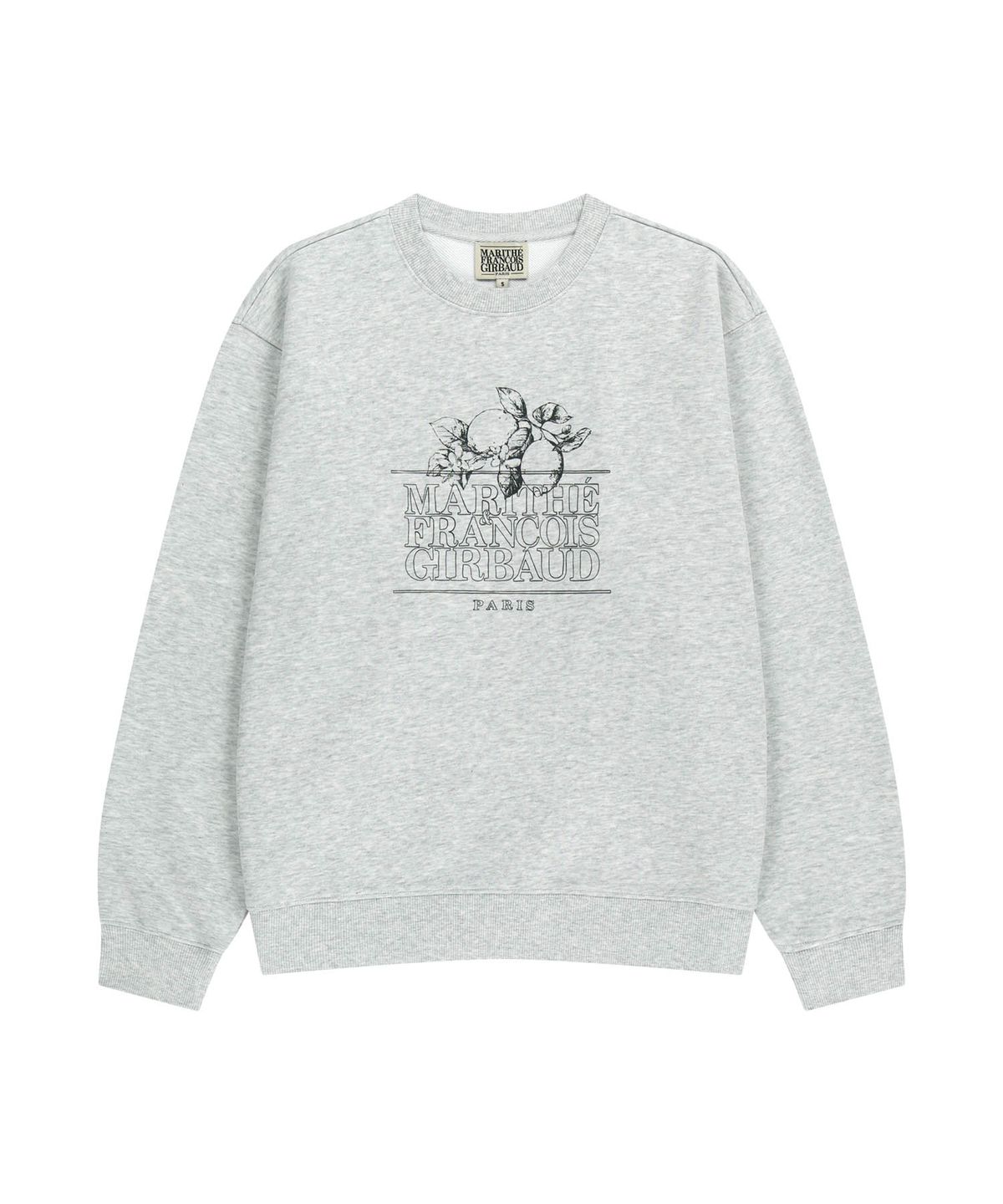 마리떼 프랑소와 저버(MARITHÉ + FRANҪOIS GIRBAUD) LEMON CLASSIC LOGO SWEATSHIRT light heather gray