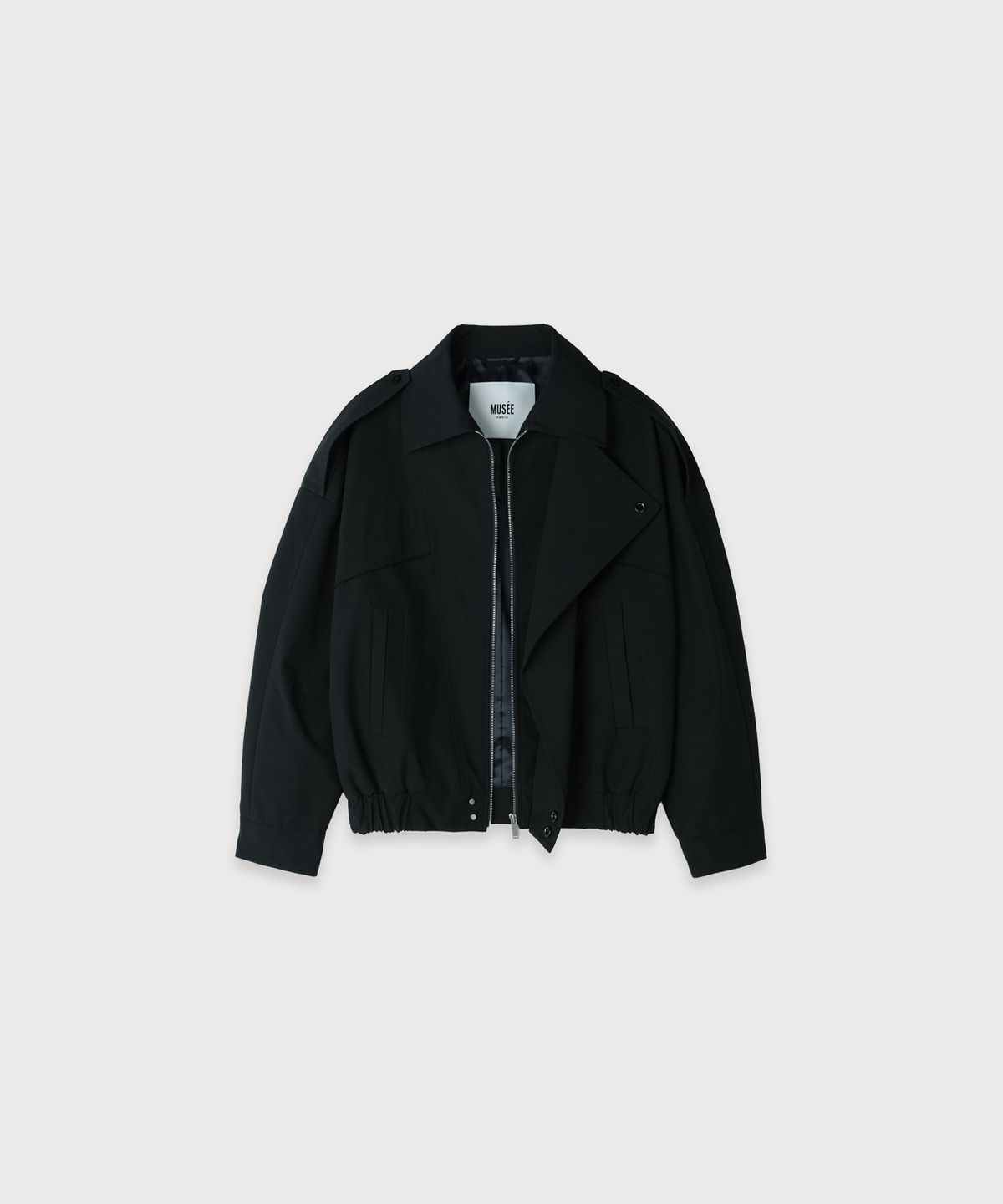 뮤제(MUSEE) MADRID Oversize Nylon Jacket_Black