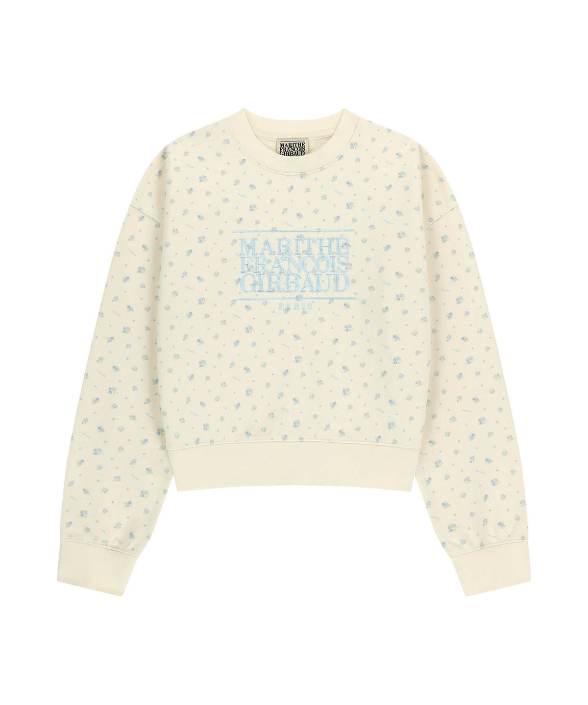 마리떼 프랑소와 저버(MARITHÉ + FRANҪOIS GIRBAUD) W CLASSIC LOGO CROP SWEATSHIRT flower