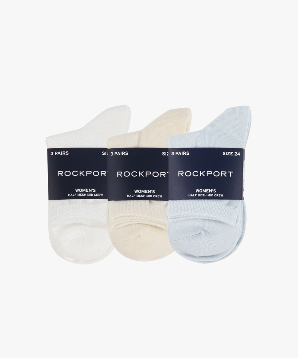 락포트 양말(ROCKPORTSOCKS) ROCKPORT 락포트 발등 메쉬 중목 양말 3팩(PACK)