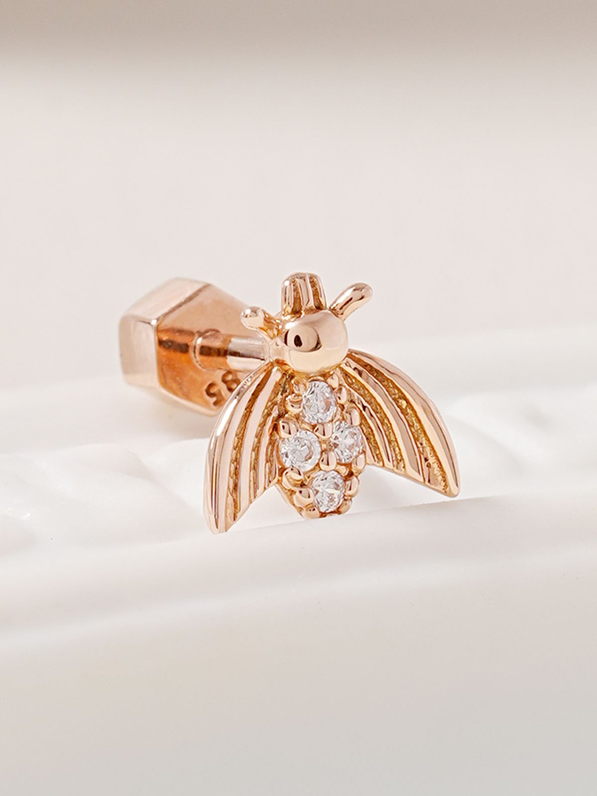 미니멀피어싱(MINIMALPIERCING) 14K 18K 큐빅 파브르 피어싱