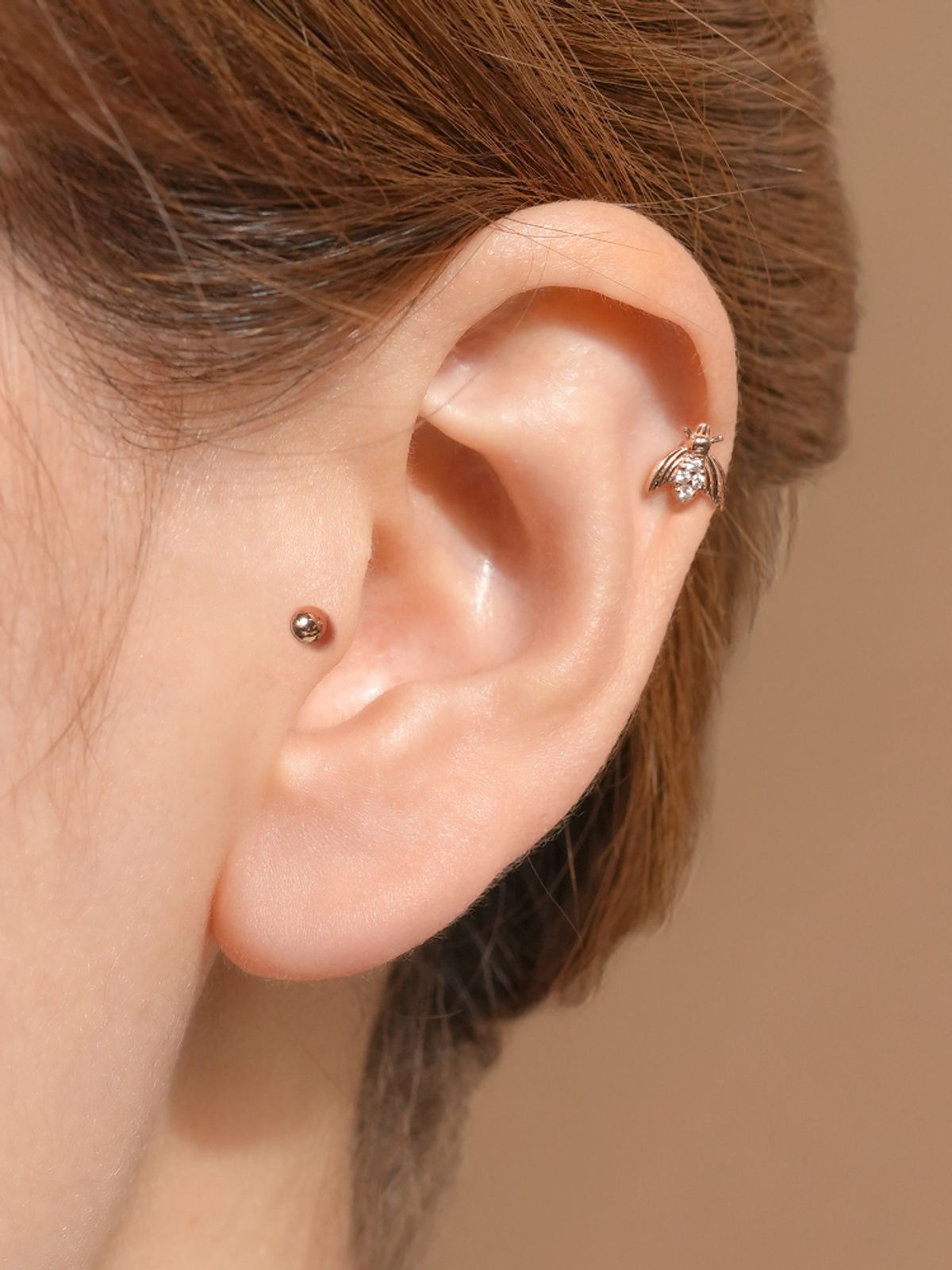 미니멀피어싱(MINIMALPIERCING) 14K 18K 큐빅 파브르 피어싱