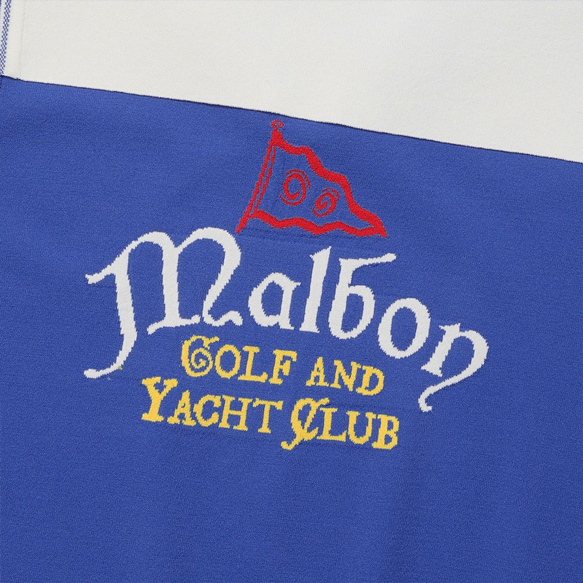 말본 골프(MALBON GOLF) 세일러 카라 니트 베스트 BLUE (WOMAN)