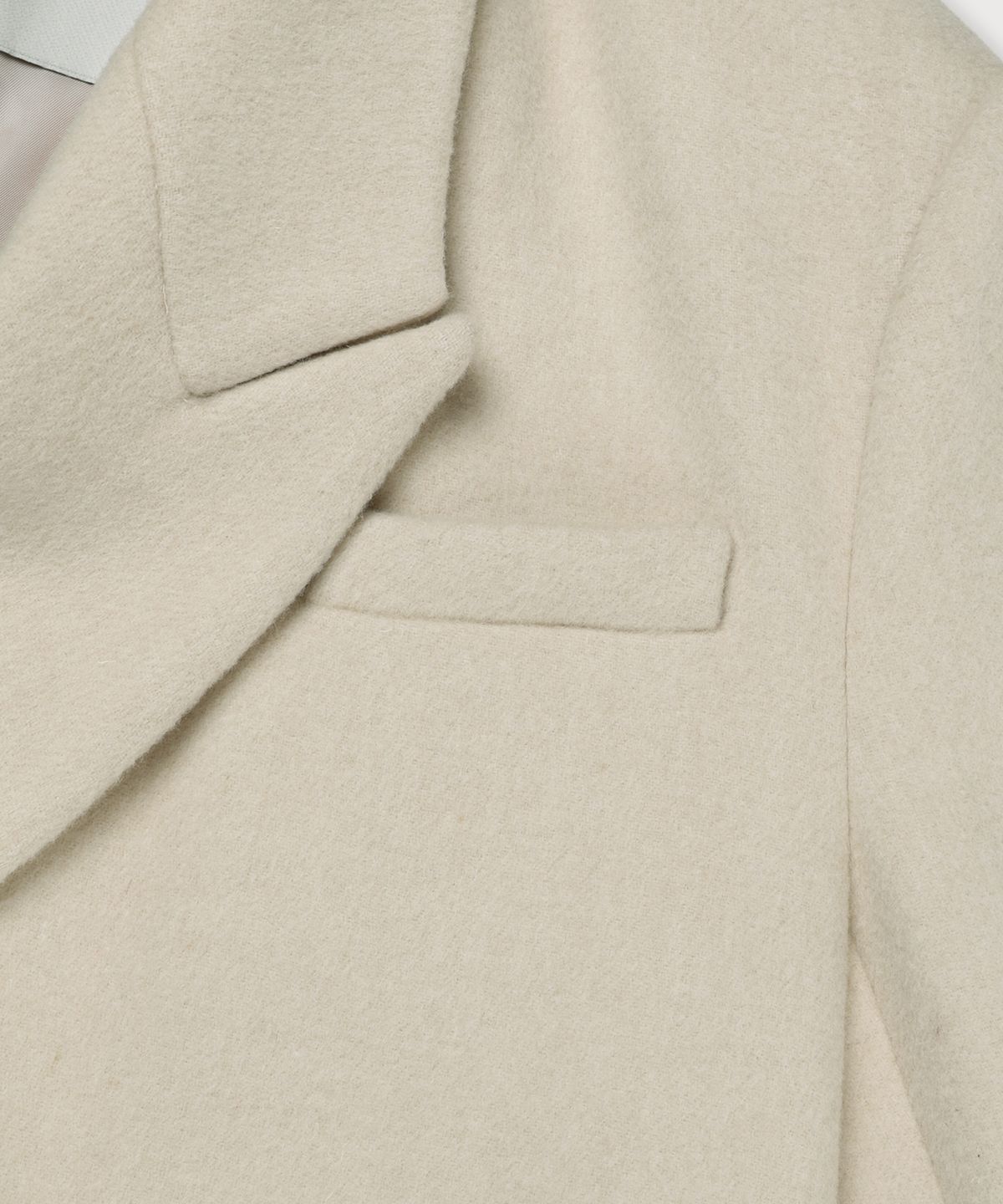 뮤제(MUSEE) LONDON Merino Wool Double Oversized Tailored Coat_Ivory