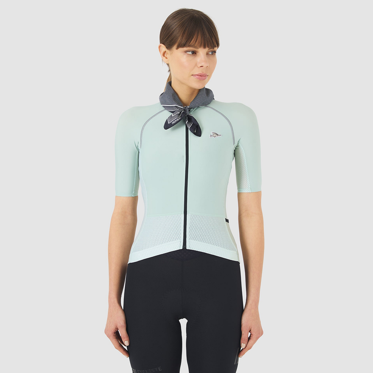 카페 드 사이클리스트(CAFE DU CYCLISTE) 마그다 아닥스 반팔 져지 제이다이트 여성