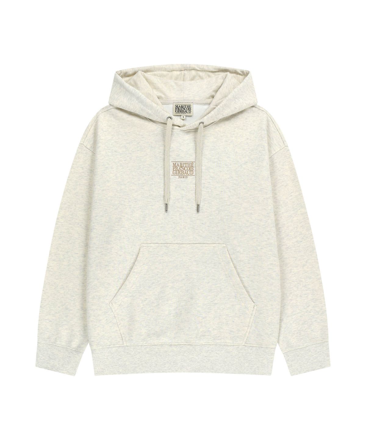 마리떼 프랑소와 저버(MARITHÉ + FRANҪOIS GIRBAUD) SMALL CLASSIC LOGO HOODIE oatmeal