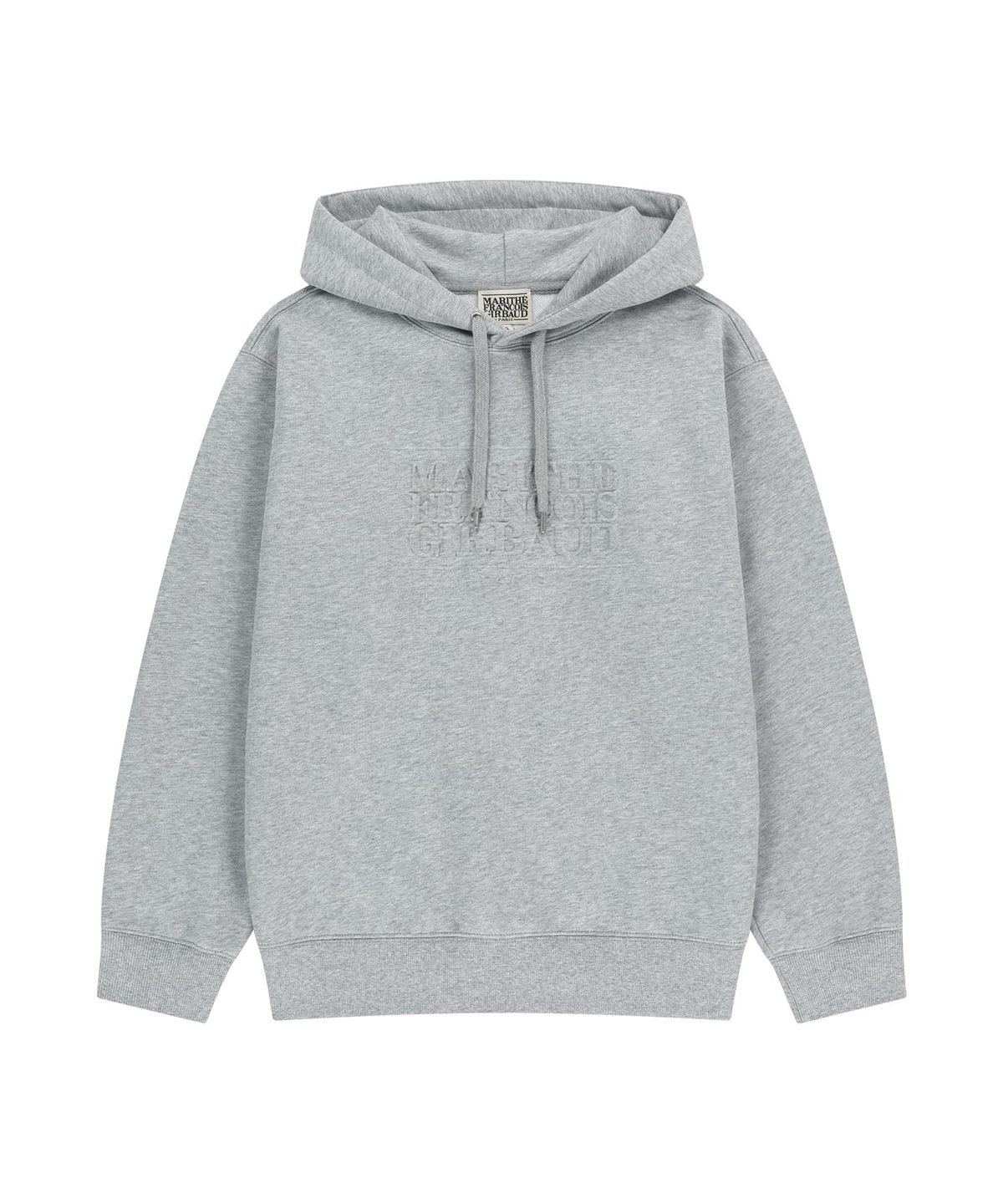 마리떼 프랑소와 저버(MARITHÉ + FRANҪOIS GIRBAUD) [REGEN] EMBO CLASSIC LOGO HOODIE heather gray