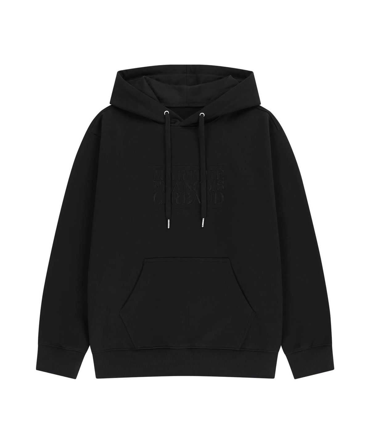 마리떼 프랑소와 저버(MARITHÉ + FRANҪOIS GIRBAUD) CLASSIC LOGO EMBROIDERY HOODIE black black