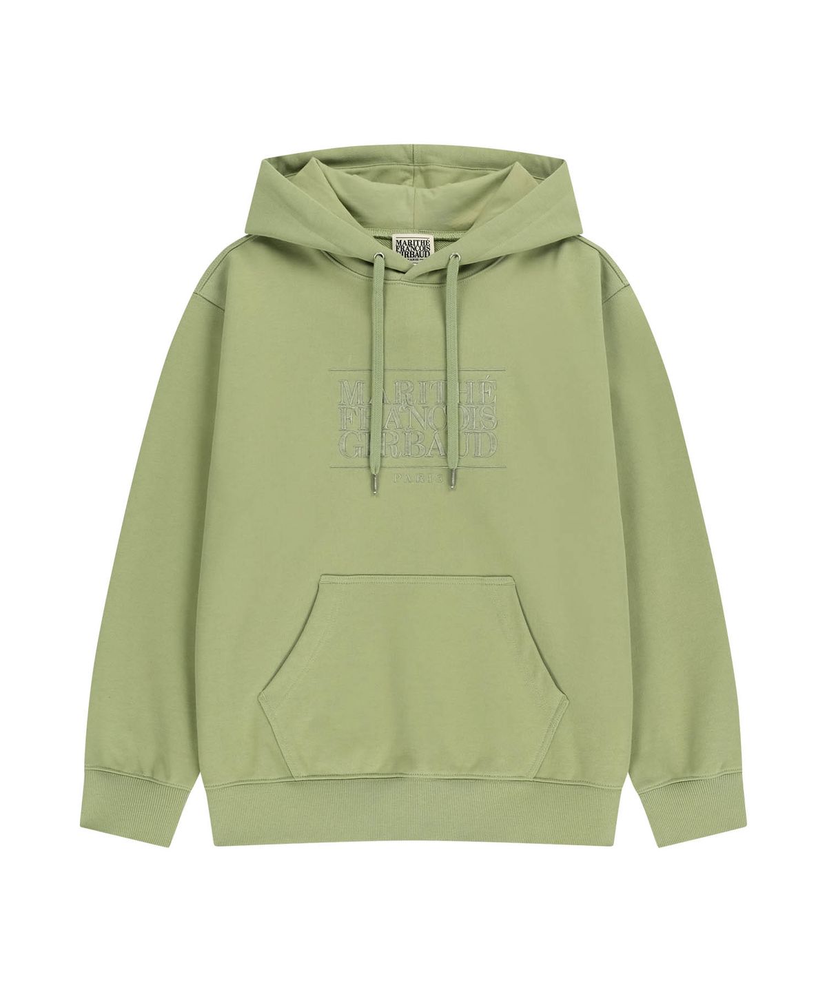 마리떼 프랑소와 저버(MARITHÉ + FRANҪOIS GIRBAUD) CLASSIC LOGO EMBROIDERY HOODIE olive