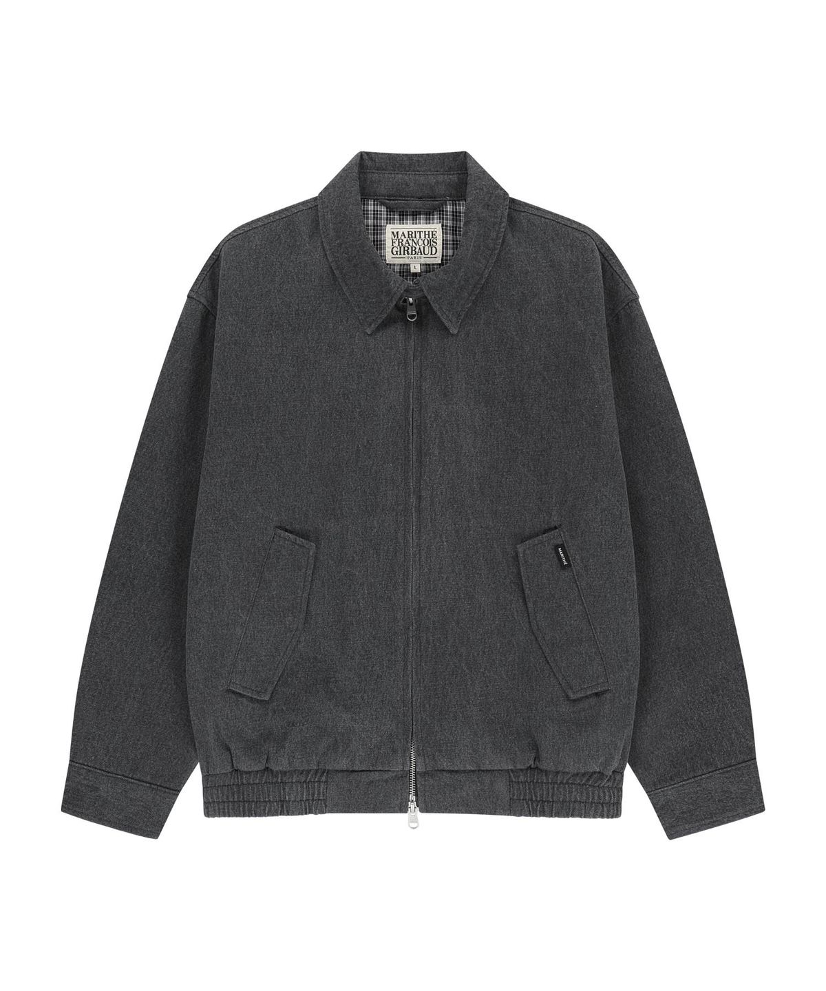 마리떼 프랑소와 저버(MARITHÉ + FRANҪOIS GIRBAUD) DENIM HARRINGTON JACKET gray
