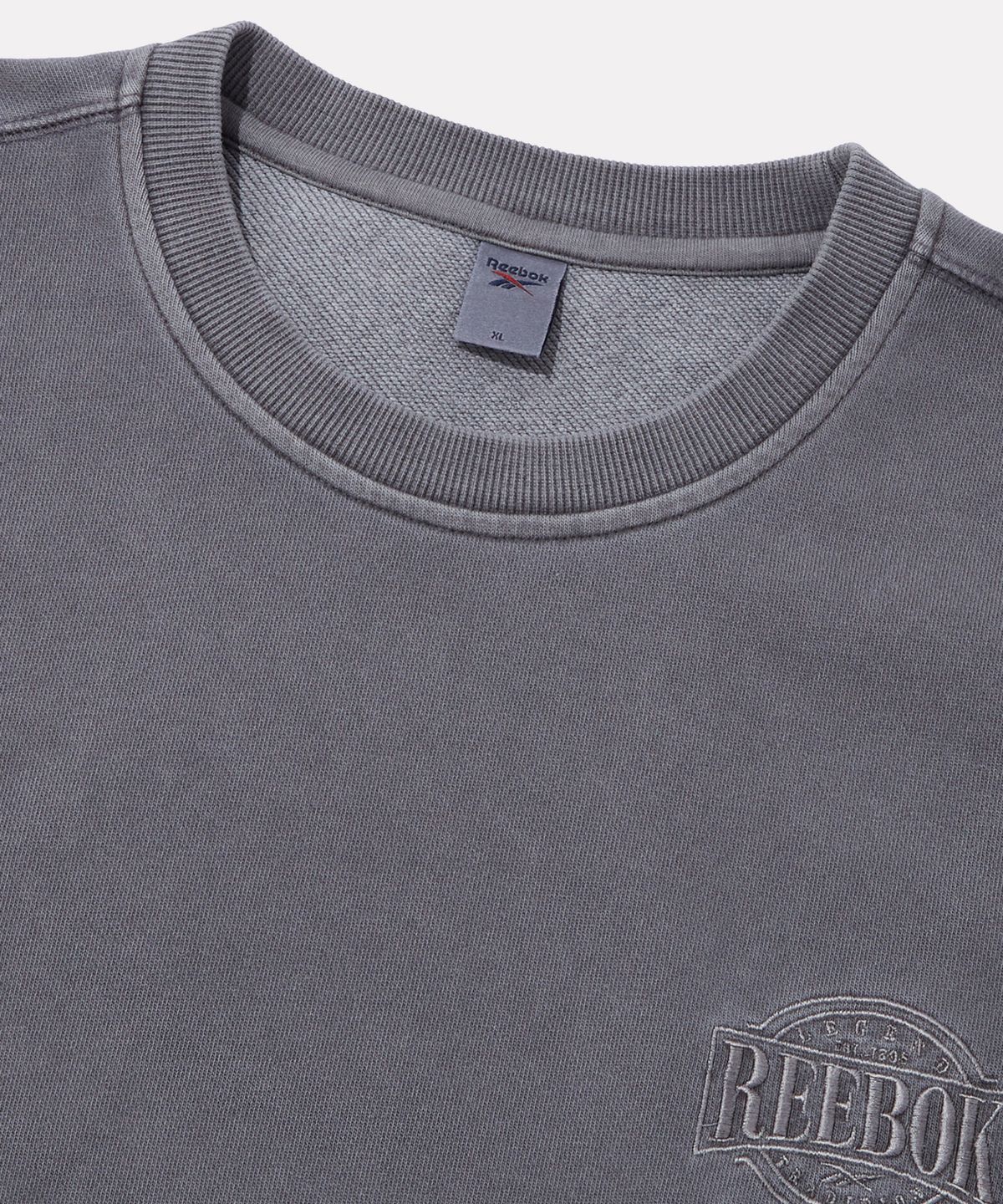 리복(REEBOK) 가먼트다잉 맨투맨 - 애쉬 그레이