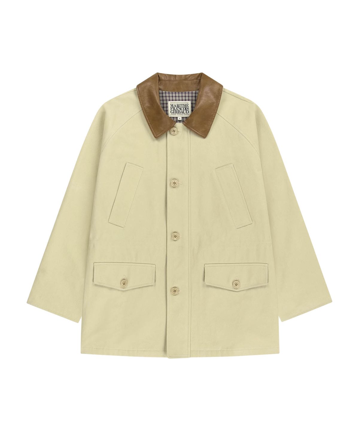 마리떼 프랑소와 저버(MARITHÉ + FRANҪOIS GIRBAUD) COTTON WASHED HUNTING JACKET light beige