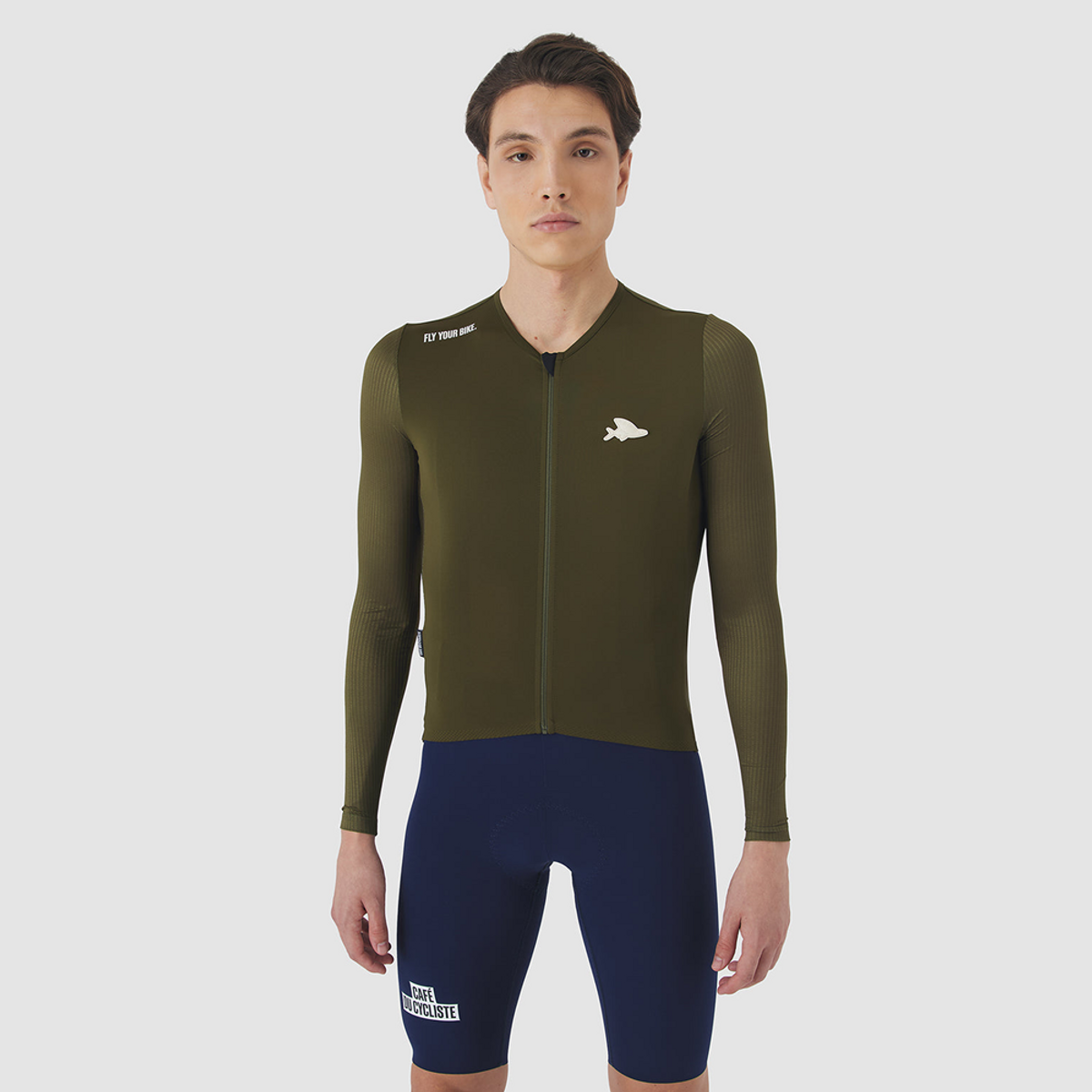 카페 드 사이클리스트(CAFE DU CYCLISTE) 록산 레이스 긴팔 져지 카키 남성